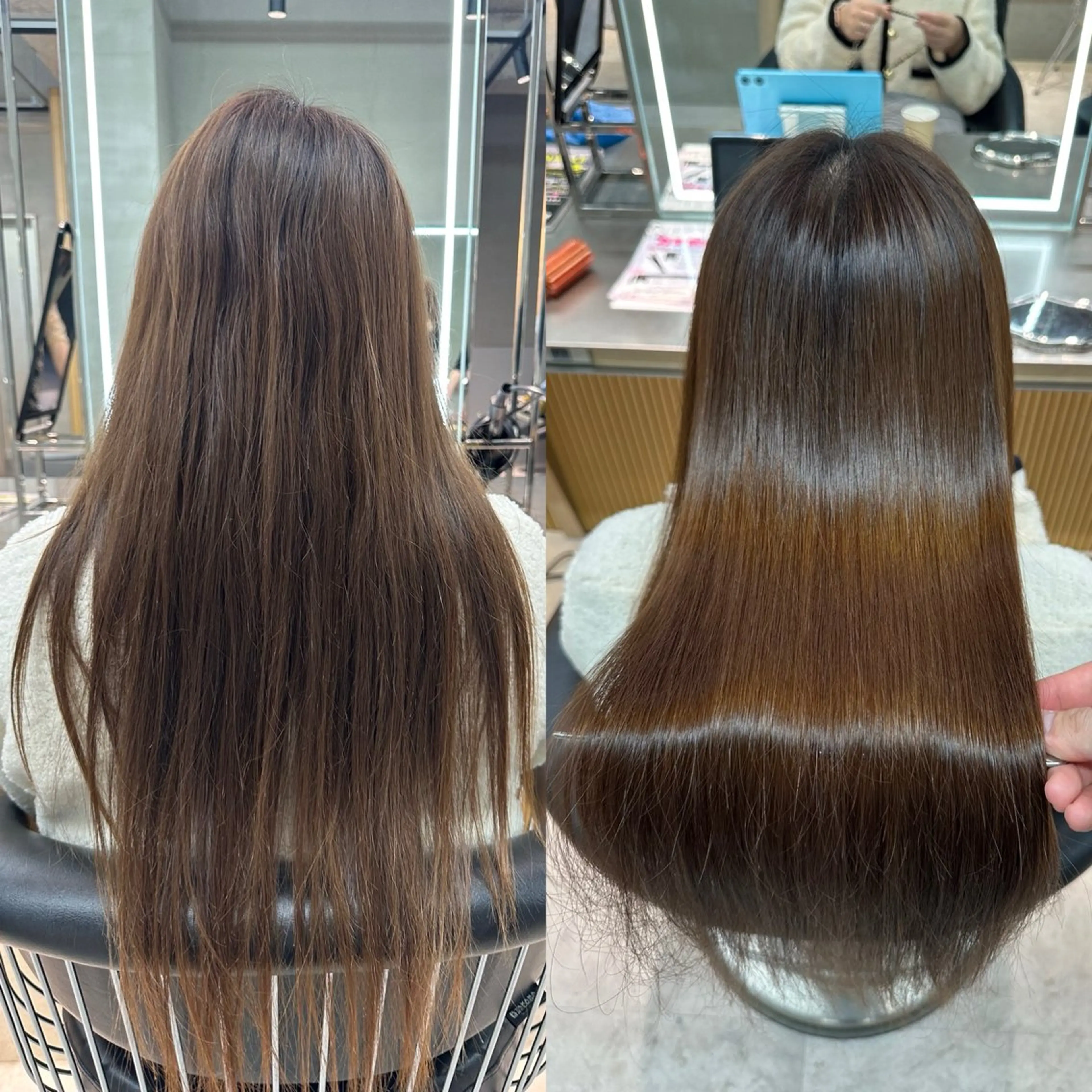 ロング 縮毛矯正 トリートメント ✨髪質改善特化✨副 店長椎葉信乃介のヘアスタイル