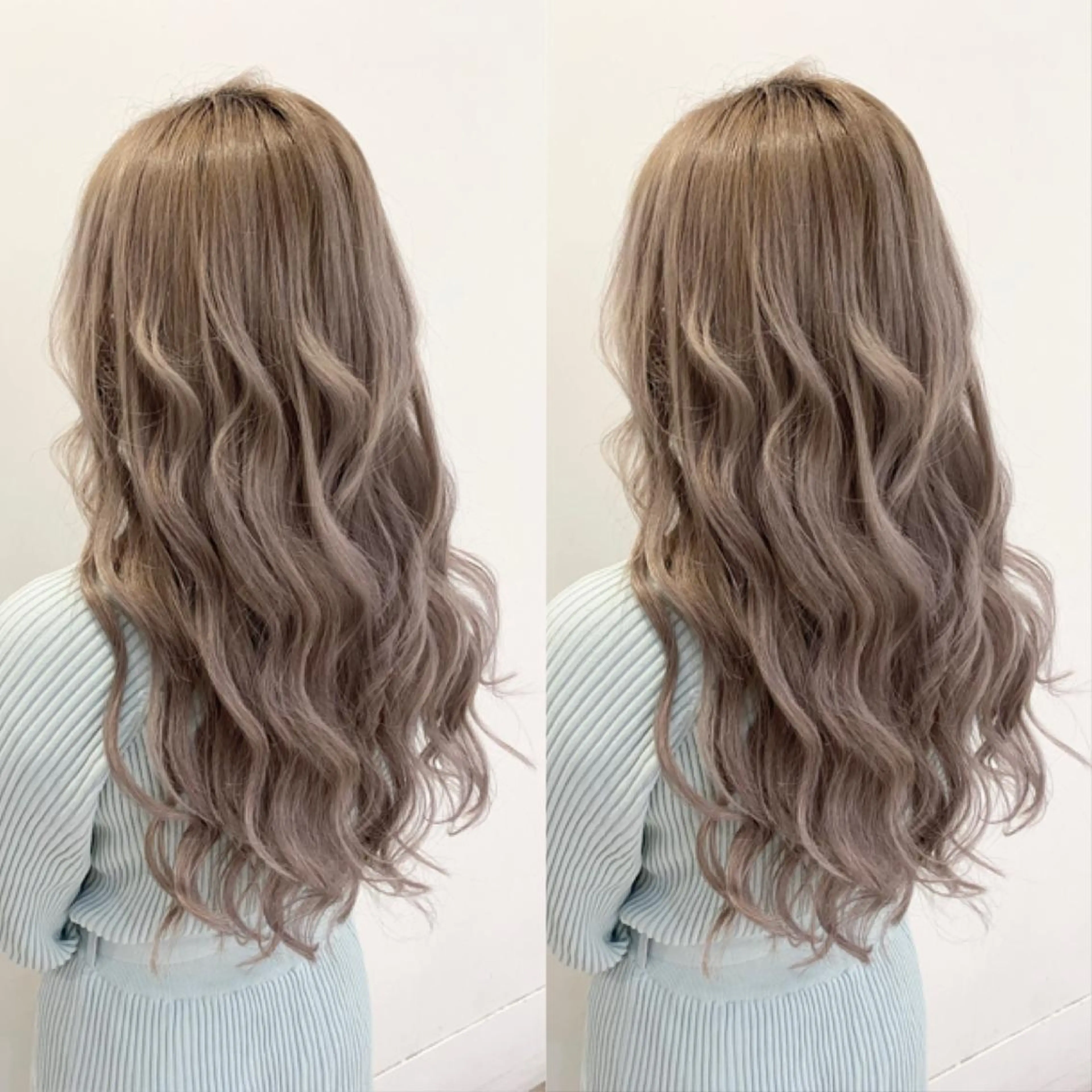 ロング カラー エクステ 美髪改善・エクステ・ ストレート/カンジのヘアスタイル