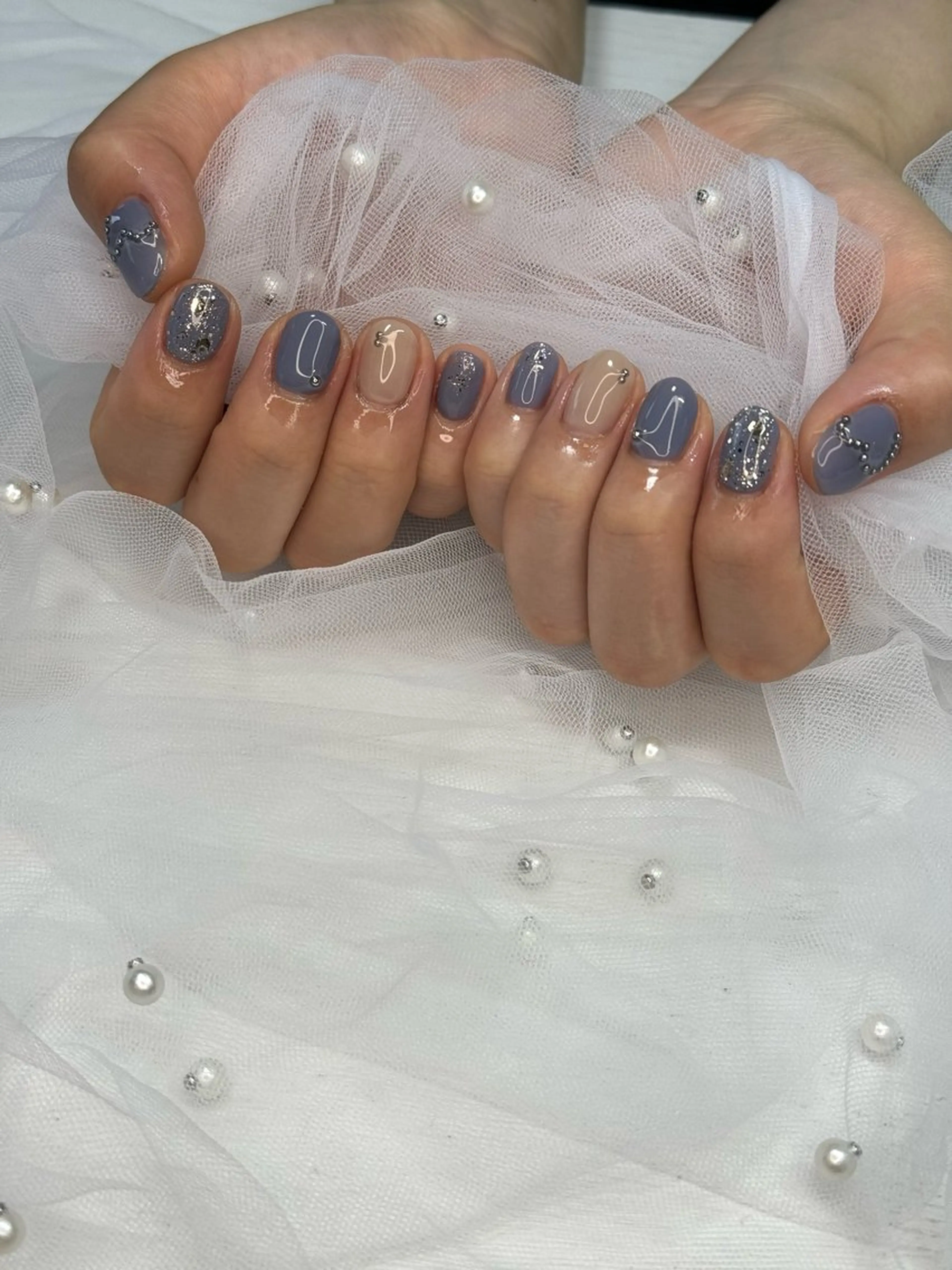 ネイル オーロラネイル フラッシュネイル フットネイル フレンチネイル 氷ネイル・うるうるネイル ハンドネイル VENa eye＆ nail salonのマツエク・マツパデザイン