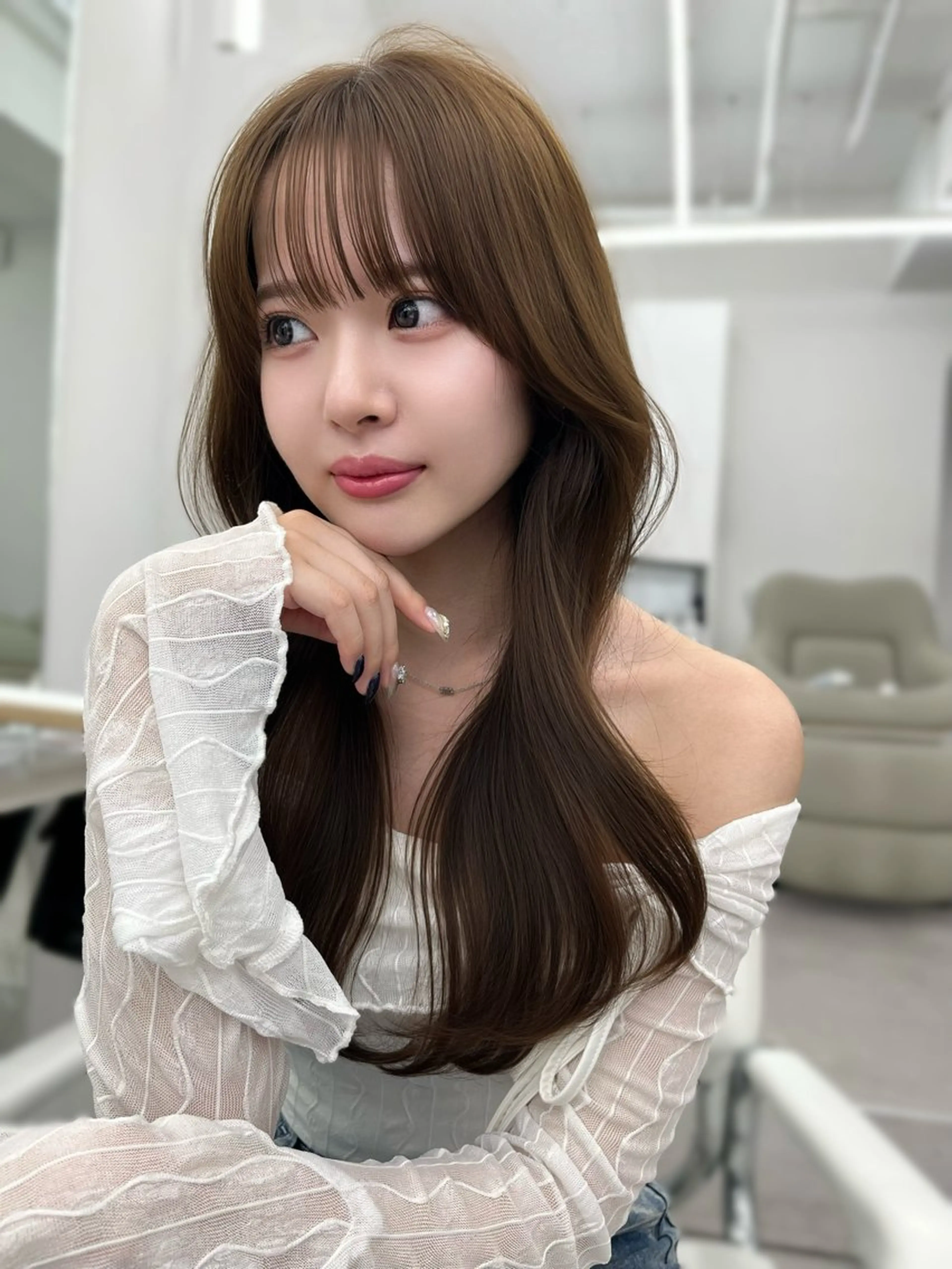 【平日新規限定💚】人気𝐍𝐨.𝟐 カット＋3step外部補修トリートメント🫧 当日予約⭕️の写真