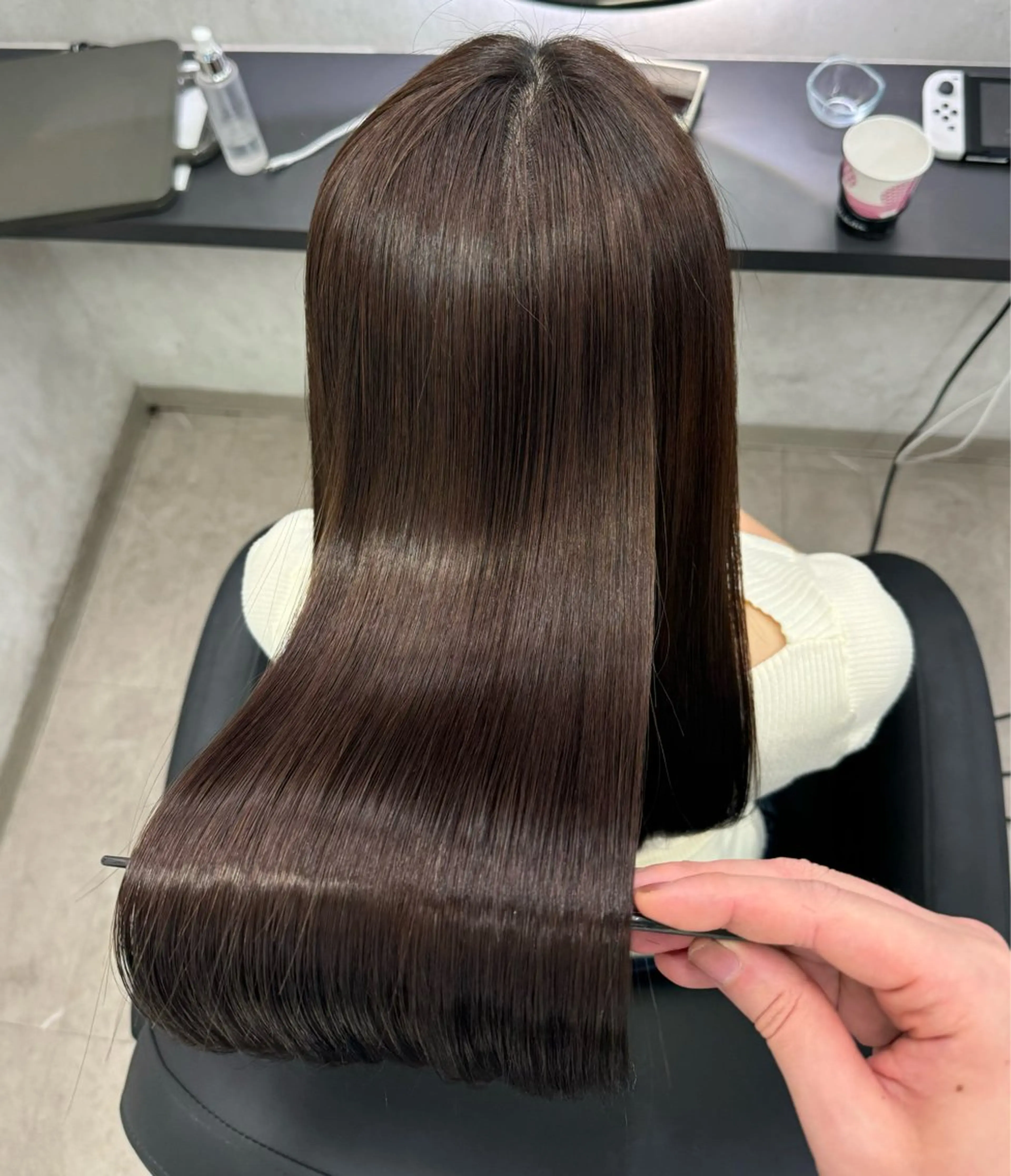 ロング XYZ所属・縮毛矯正/髪質改善 韓国風/MIKIYAのヘアスタイル