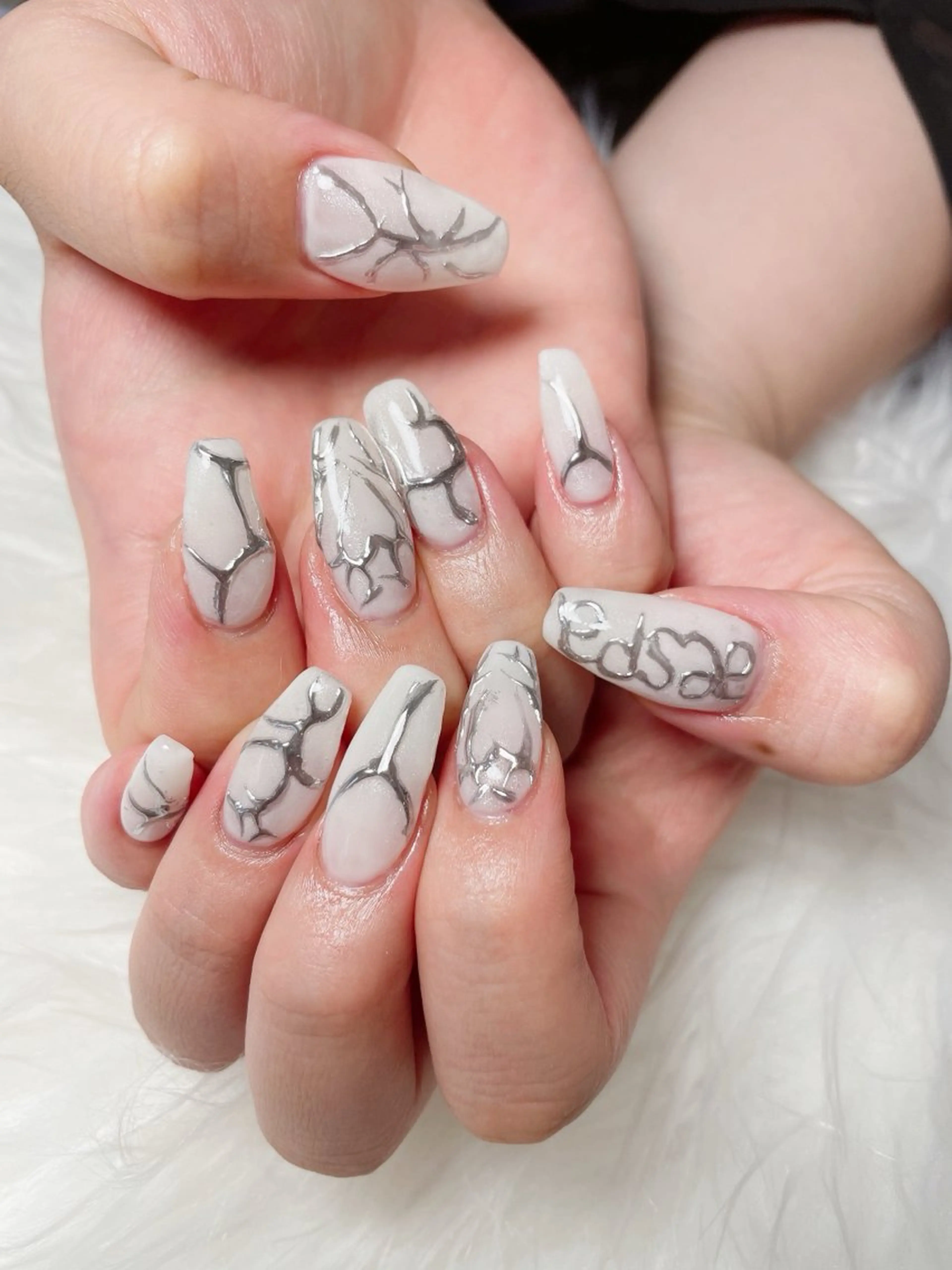 ネイル アートネイル ミラーネイル nailsalon Rinのネイルデザイン