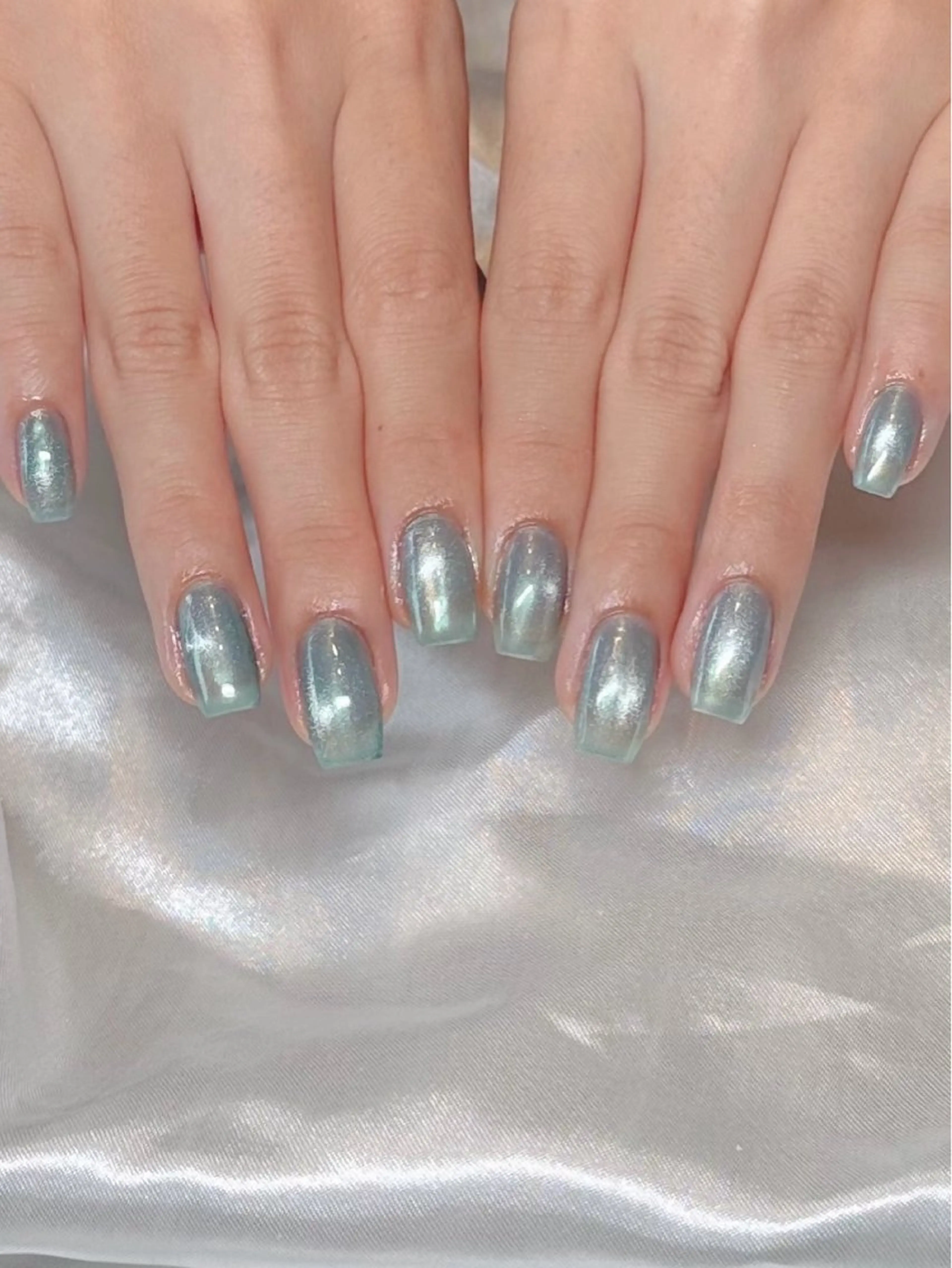 ネイル フラッシュネイル マグネットネイル ビー玉ネイル ニュアンスネイル シンプルネイル ハンドネイル at Nailのネイルデザイン