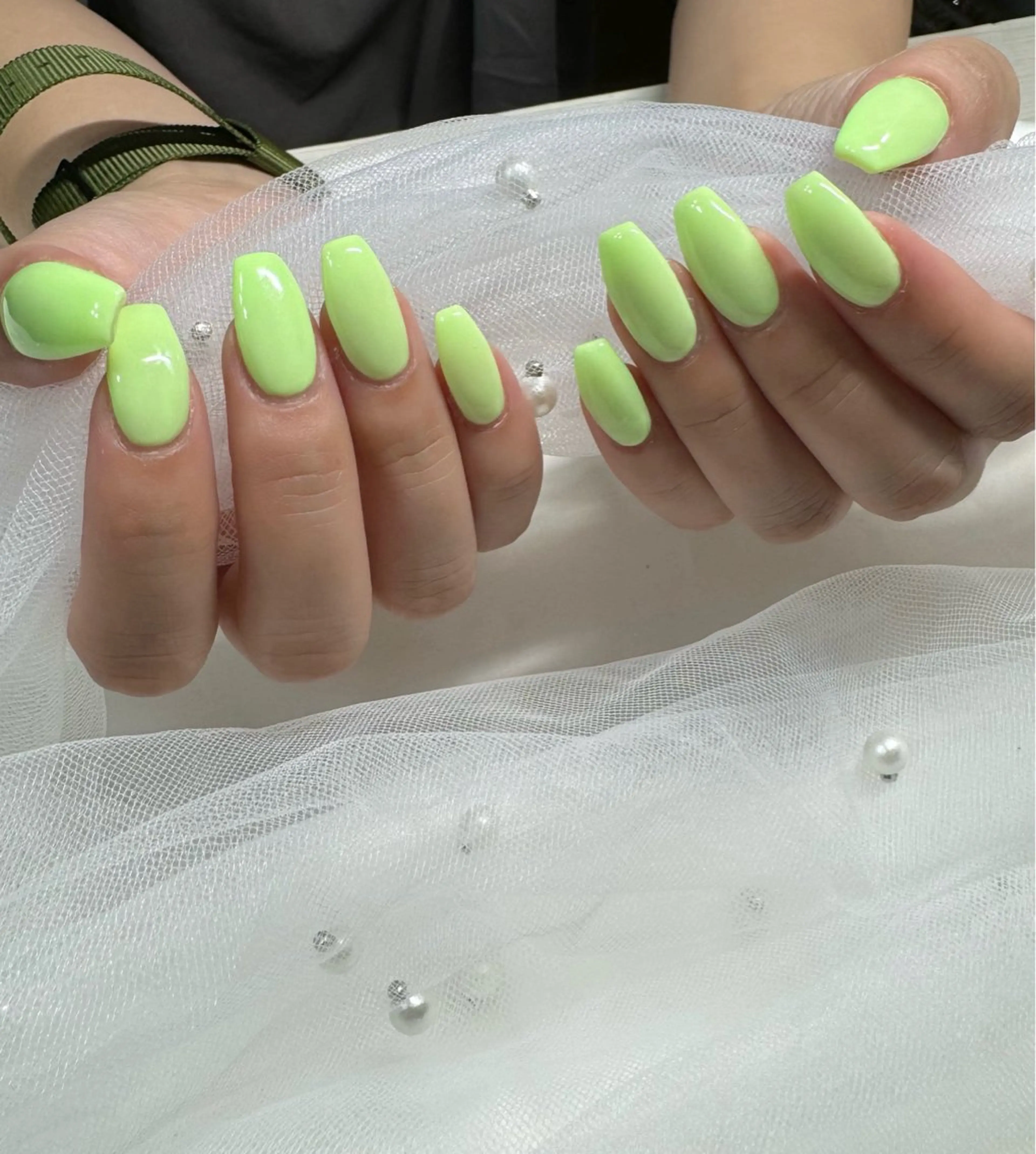 ネイル ワンカラーネイル 東 千夏のネイルデザイン