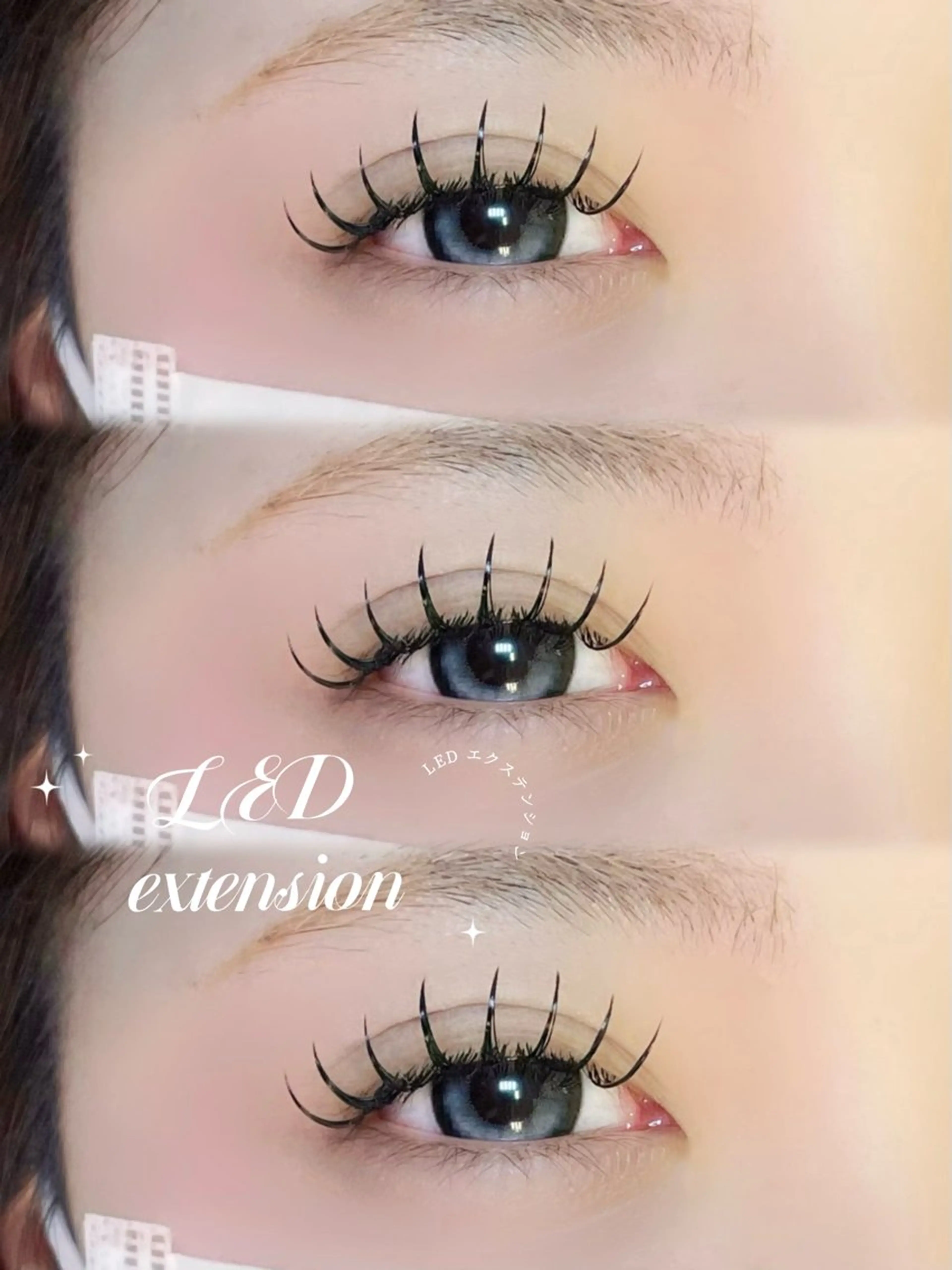 マツエク・マツパ マツエク 大阪梅田 SAKI 韓国風束感まつ毛のマツエク・マツパデザイン