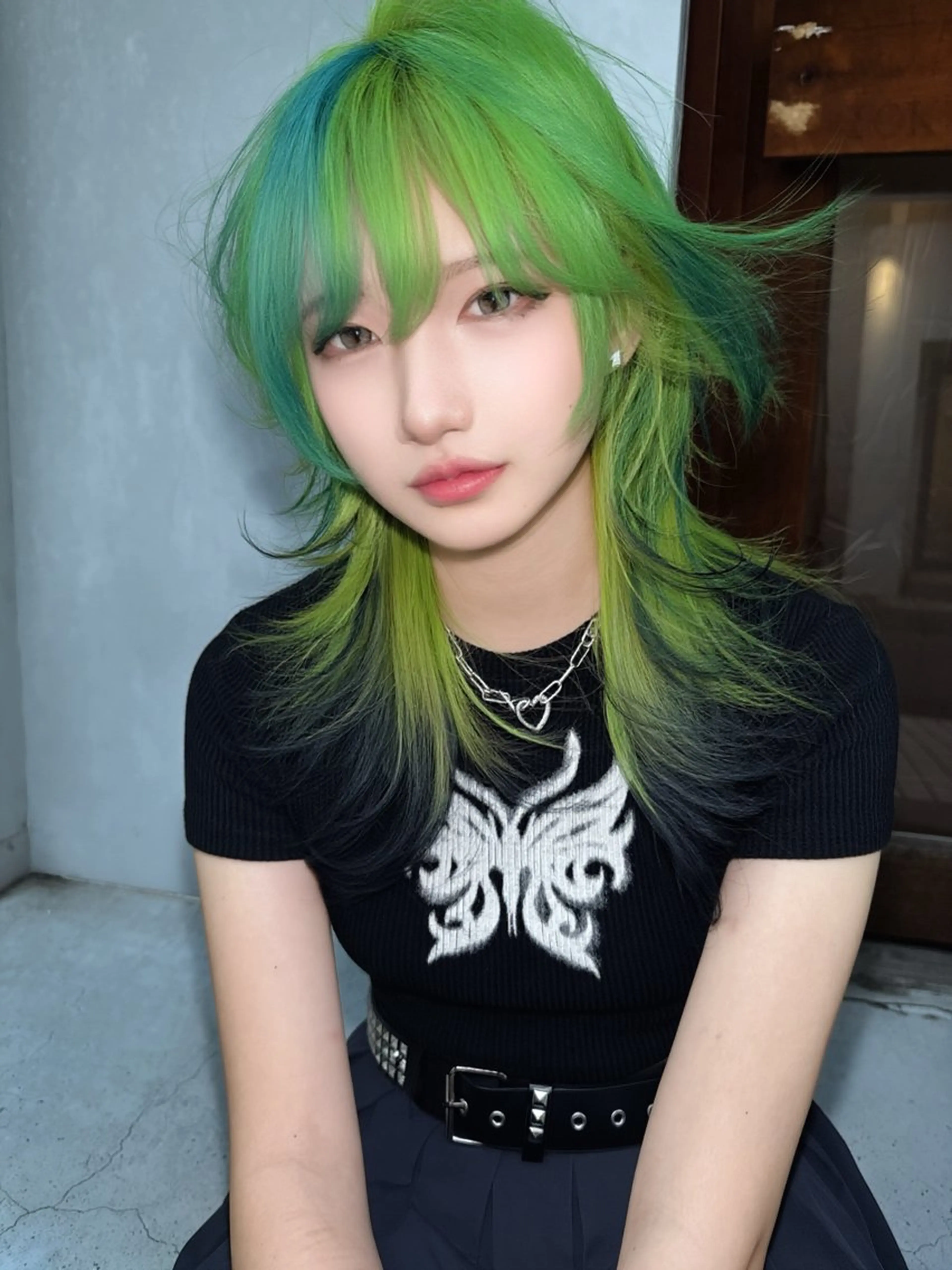 ロング ハッシュカット レイヤーカット ウルフカット カット ヘアカラー トリートメント 【ロングウルフカット 姫カット】伊藤裕哉のヘアスタイル