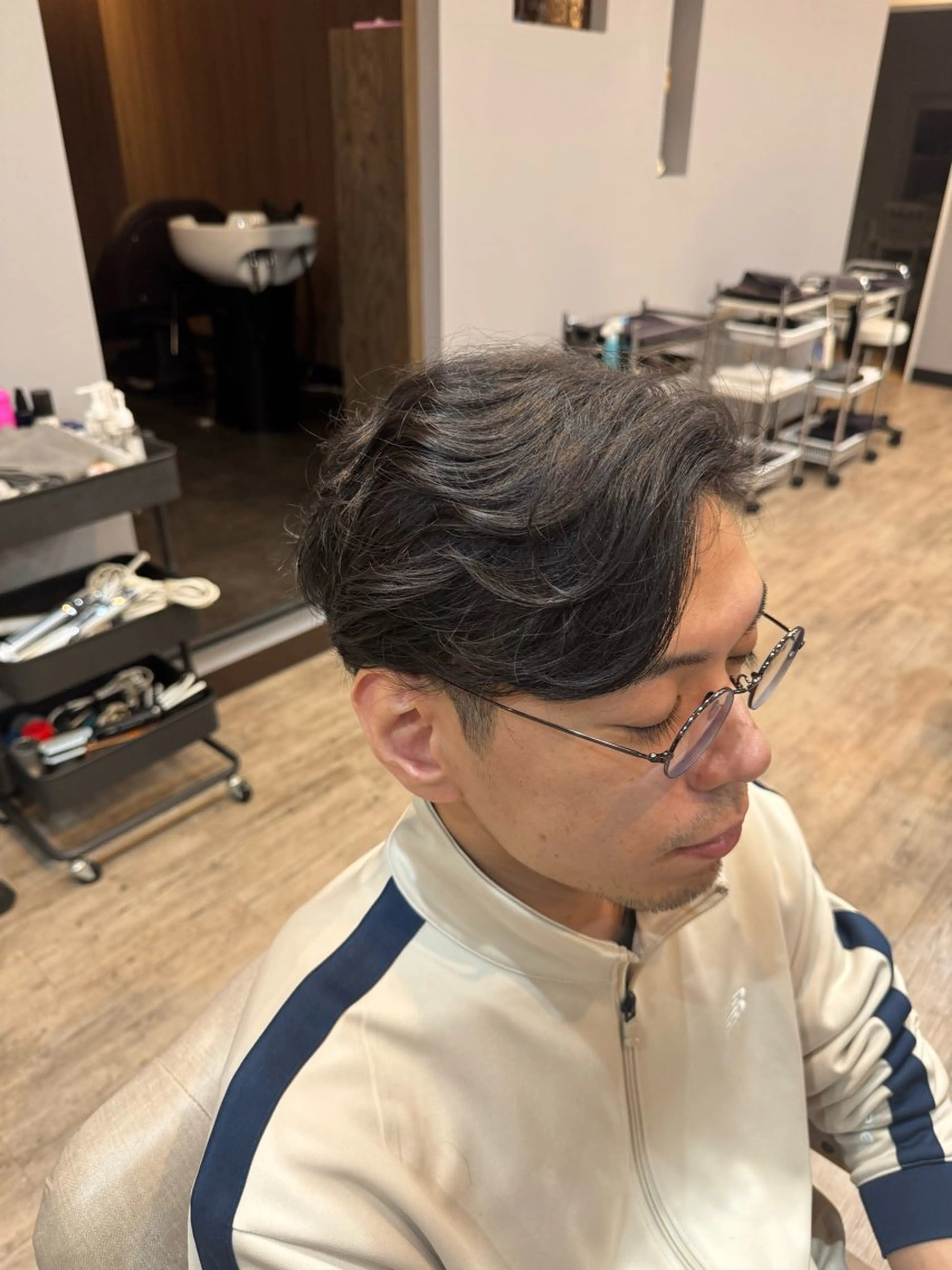 ショート パーマ メンズ メンズパーマ ニュアンスパーマ カット パーマ パーマ/髪質改善 山口泰広のヘアスタイル