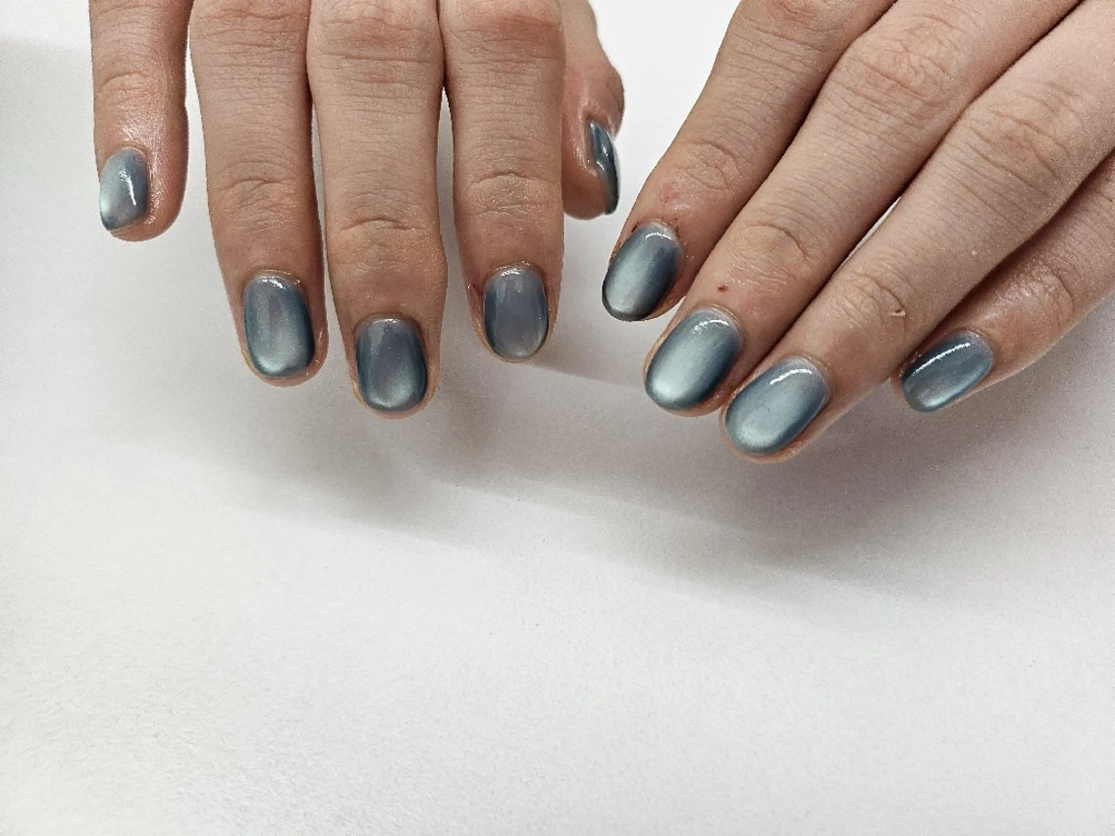 ネイル ジェルネイル マグネットネイル オフィスネイル パラジェル シンプルネイル ハンドネイル puku nail 🌼kazu🌼のネイルデザイン