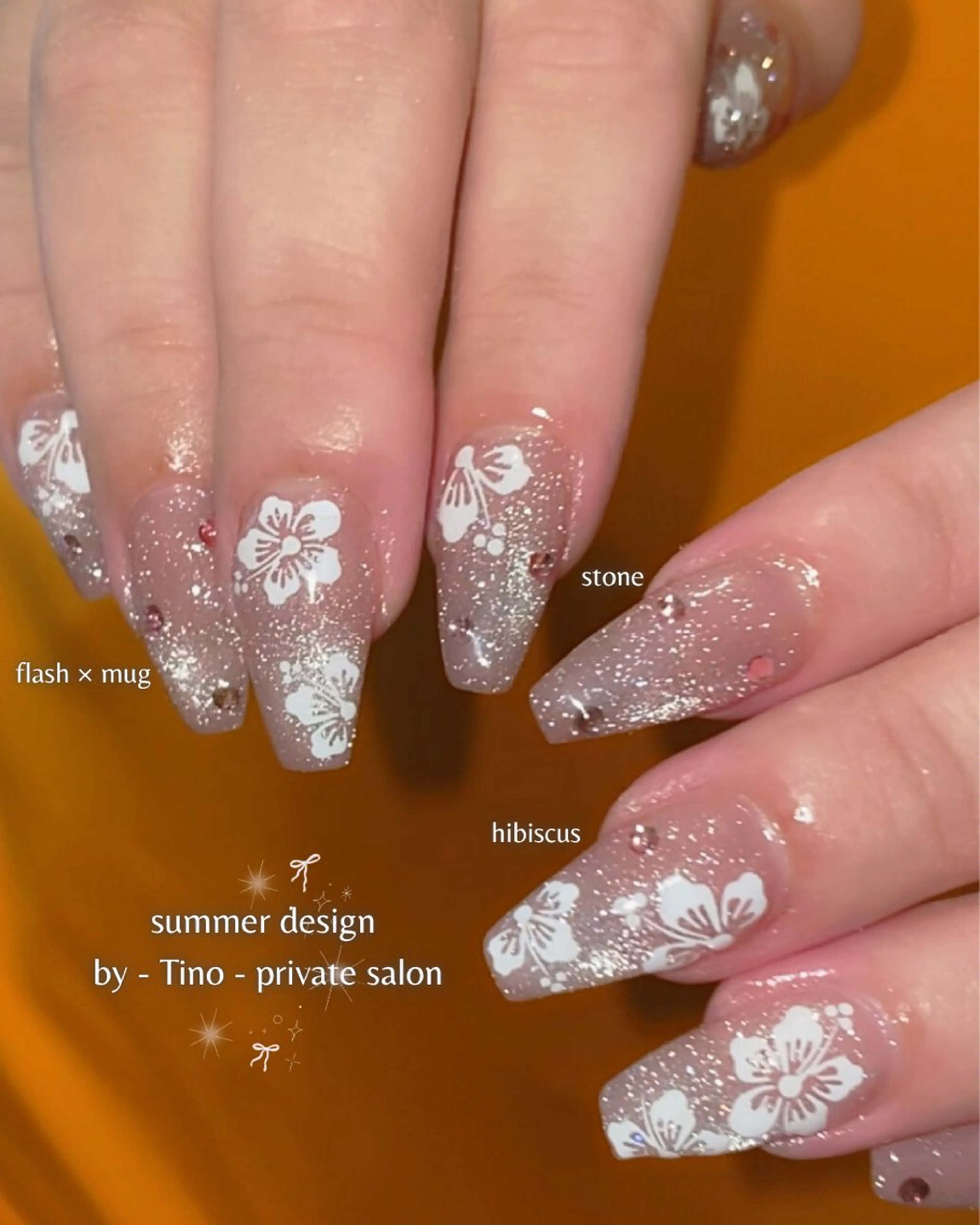 ネイル フラッシュネイル フラッシュマグ ガーリー ピンク ハンドネイル nailsalon - Tino -のネイルデザイン