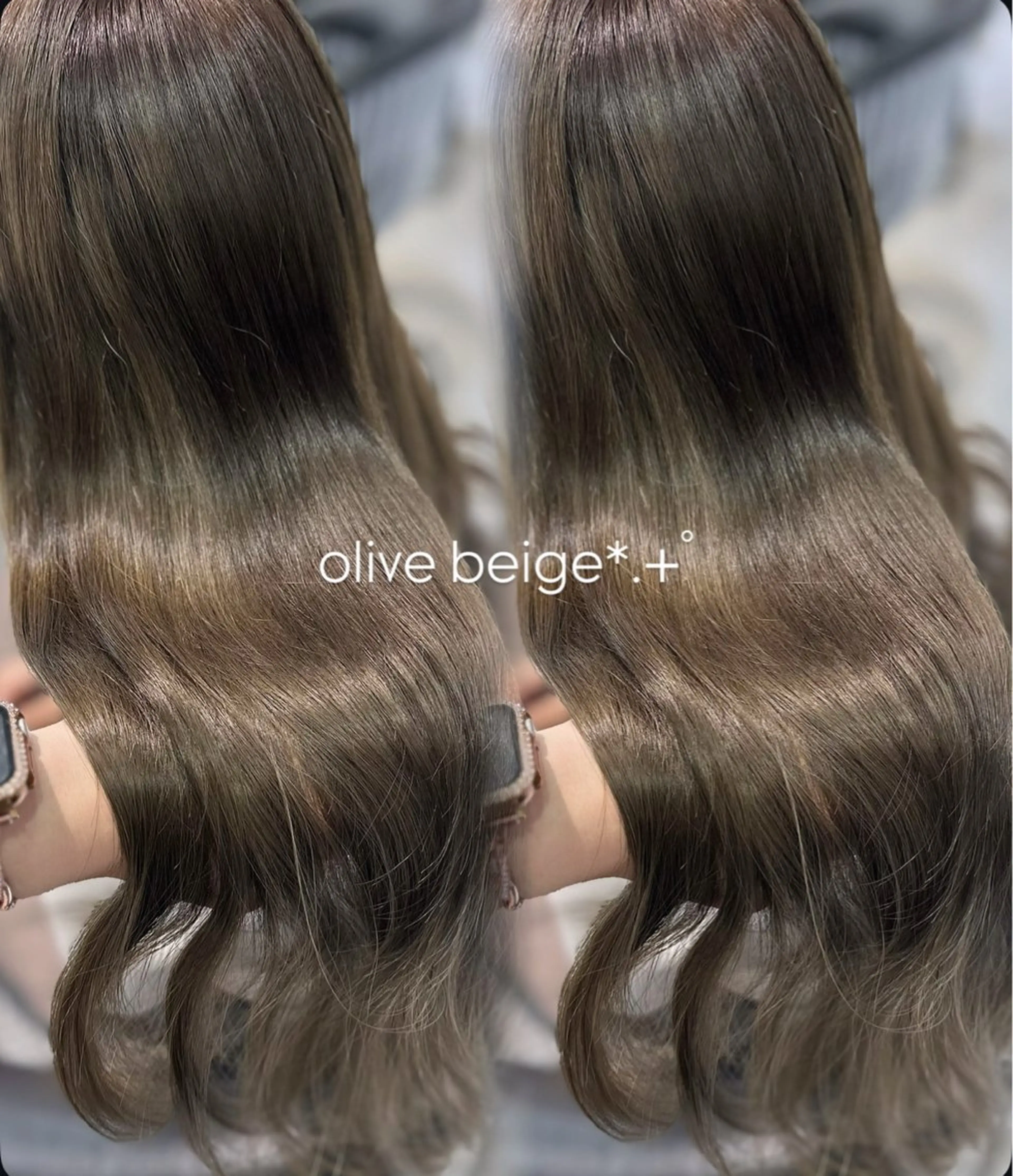 ロング ハイトーン/ミルク ティー🤍reinaのヘアスタイル