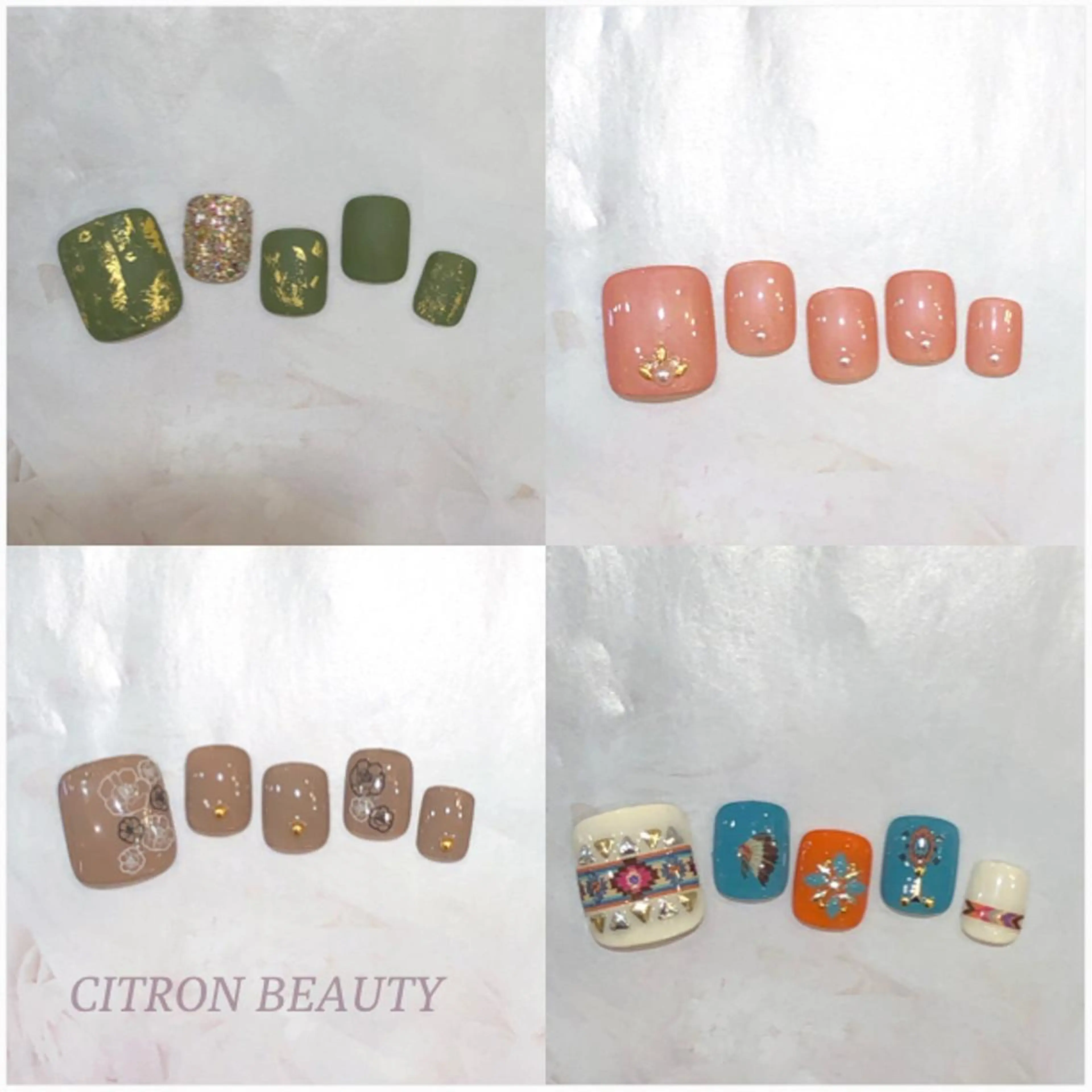 ネイル フットネイル CITRON NAIL💅練習生のネイルデザイン