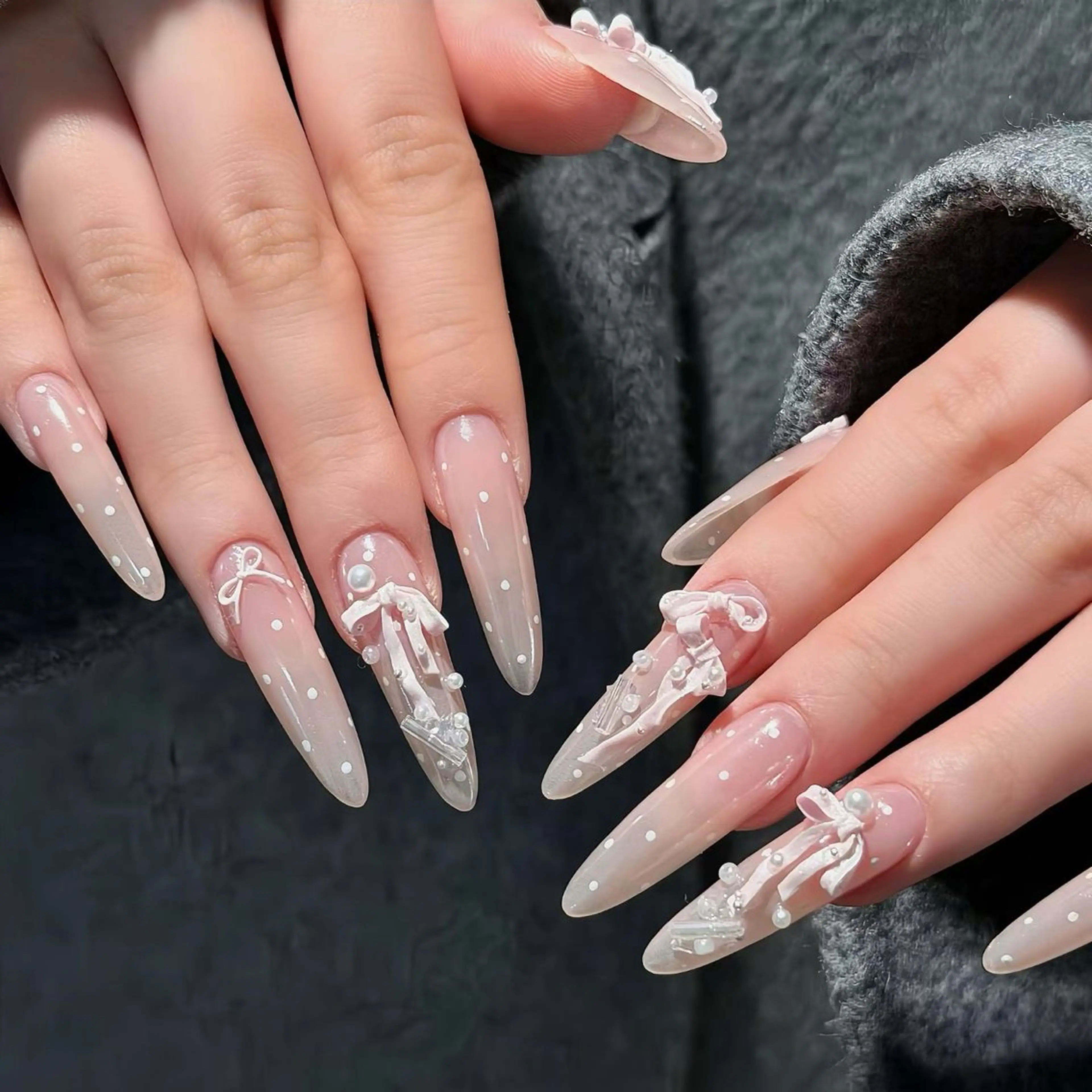 ネイル アートネイル チークネイル 長さ出し フレンチネイル ジェルネイル ハンドネイル ハンドケア 🦋Yumi Nail🦋ニノのネイルデザイン