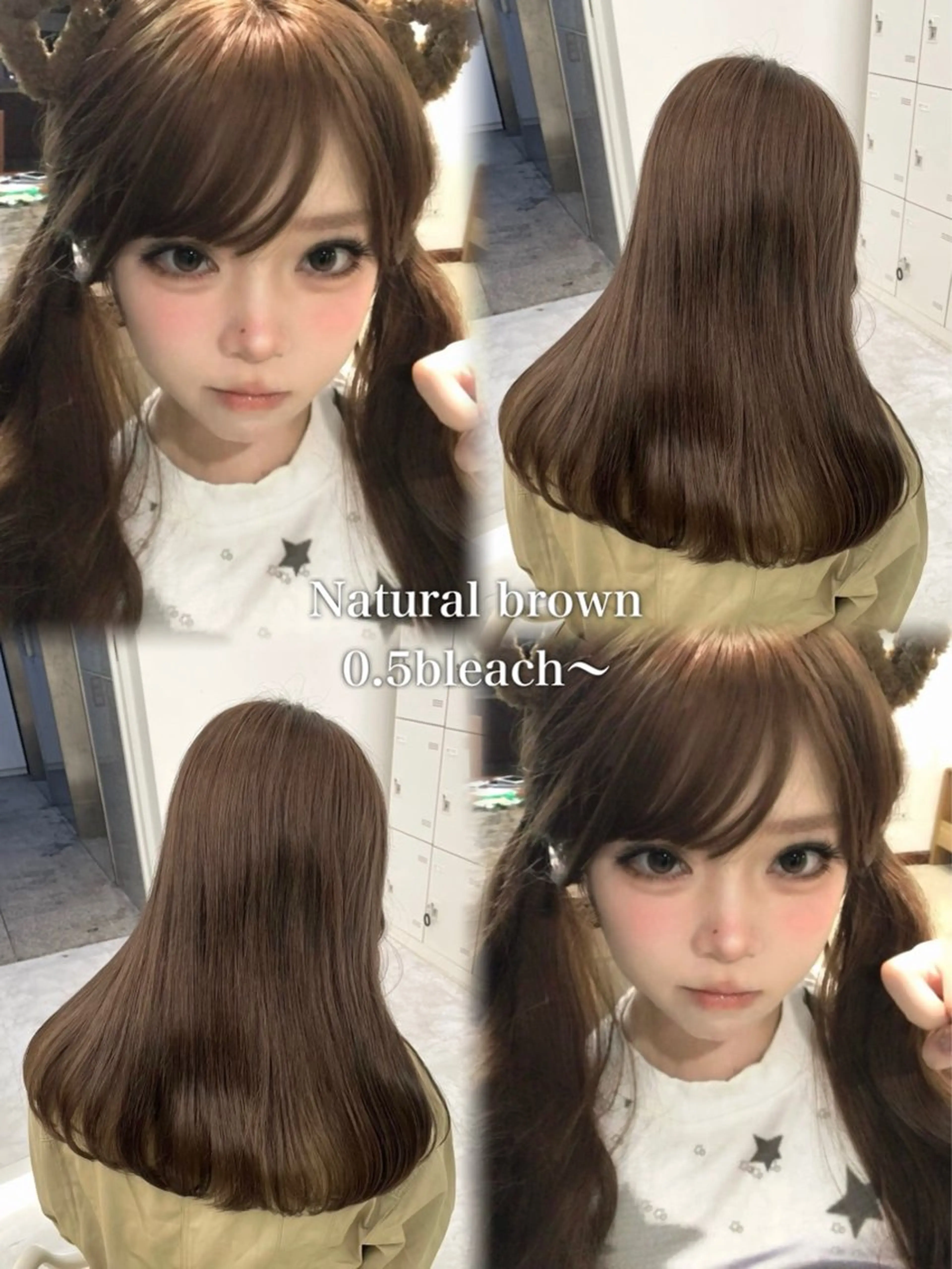 ロング カラー ヘアアレンジ カット ヘアカラー トリートメント ドライで決まるレイヤ ー/🤎透明感カラーのヘアスタイル