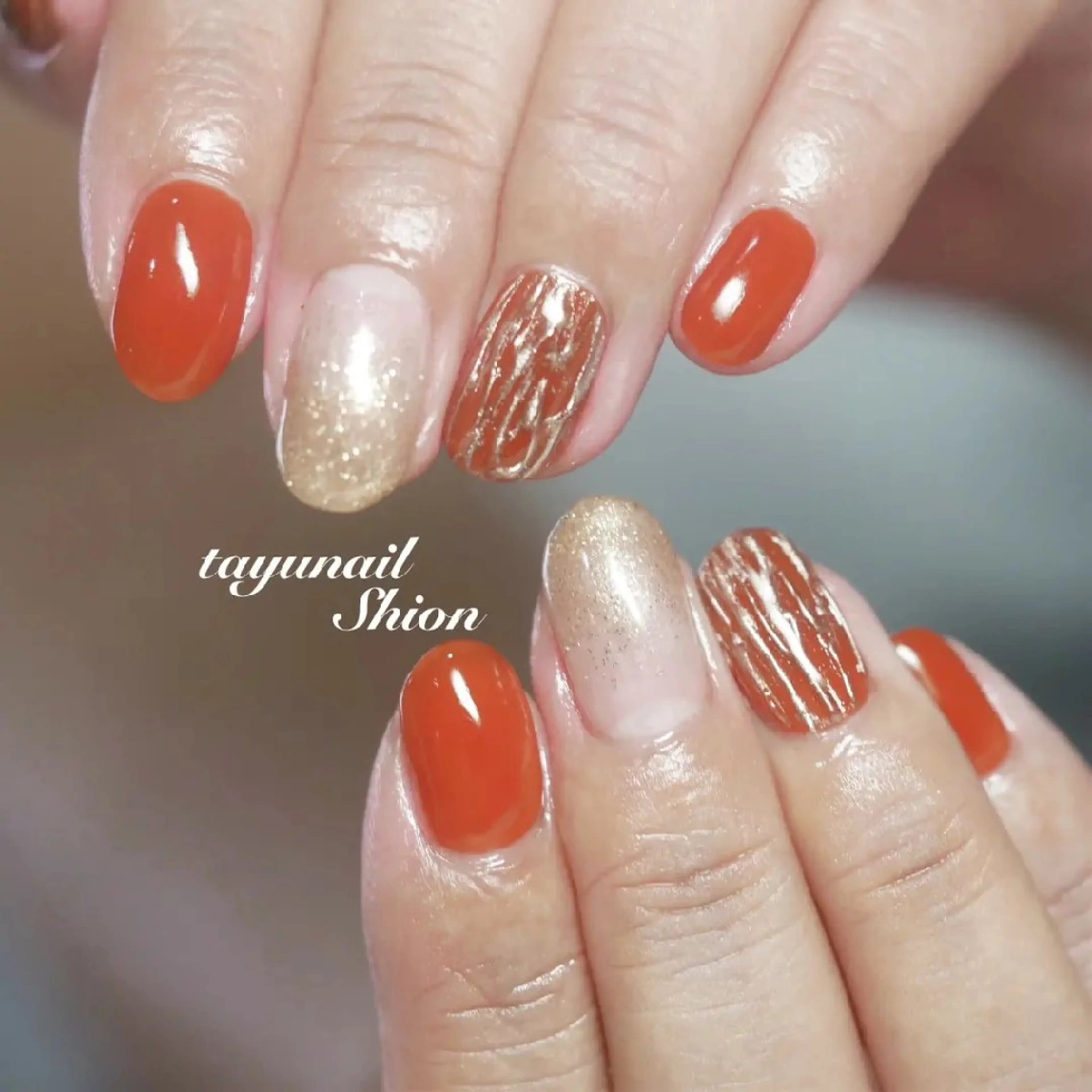 ネイル アートネイル べっ甲ネイル ジェルネイル ミラーネイル パラジェル ネイルサロン・ネイルスクール　たゆnail所属・ネイルサロン 【たゆnail】のネイルデザイン