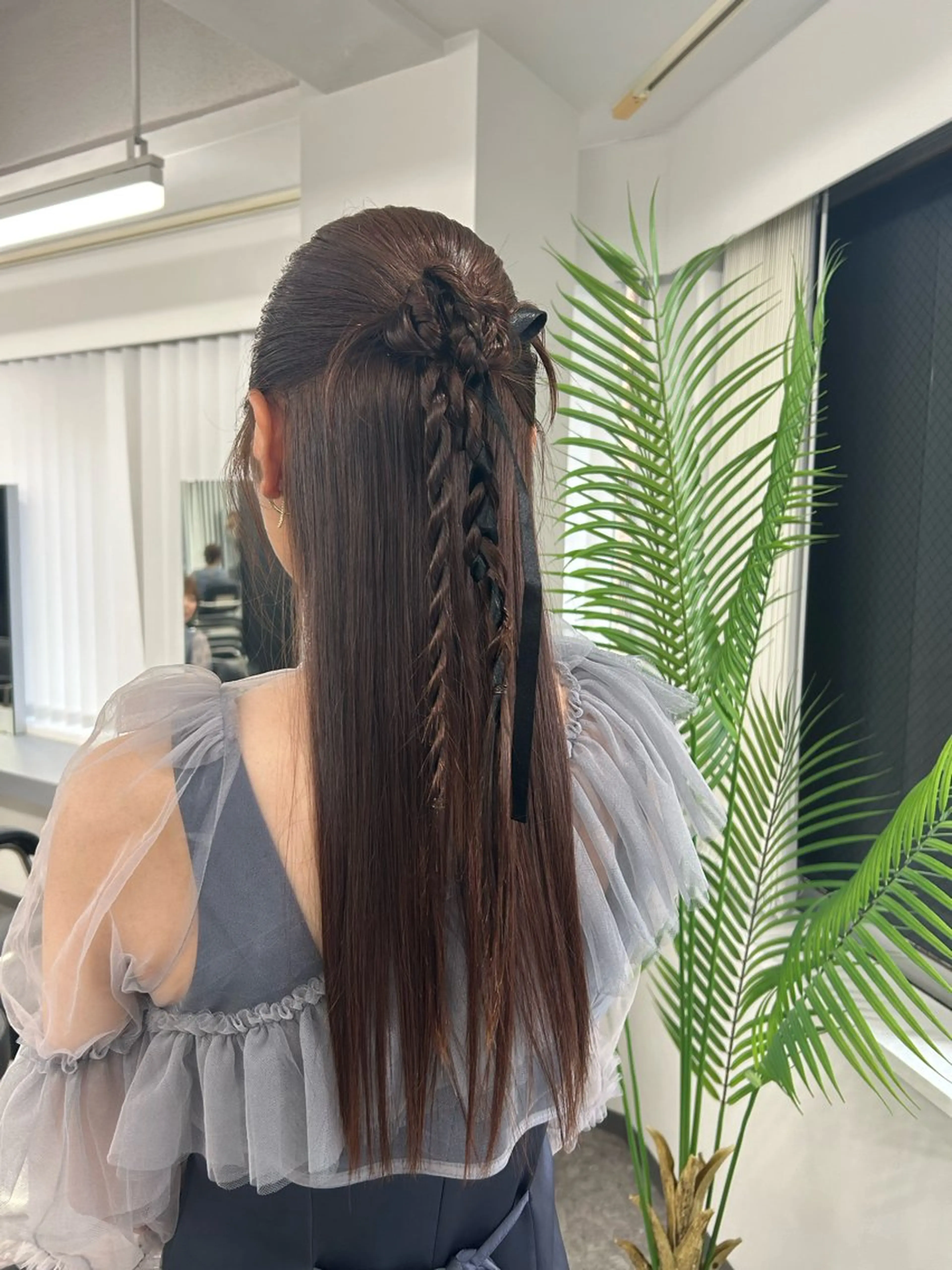 レディースヘアセットの写真