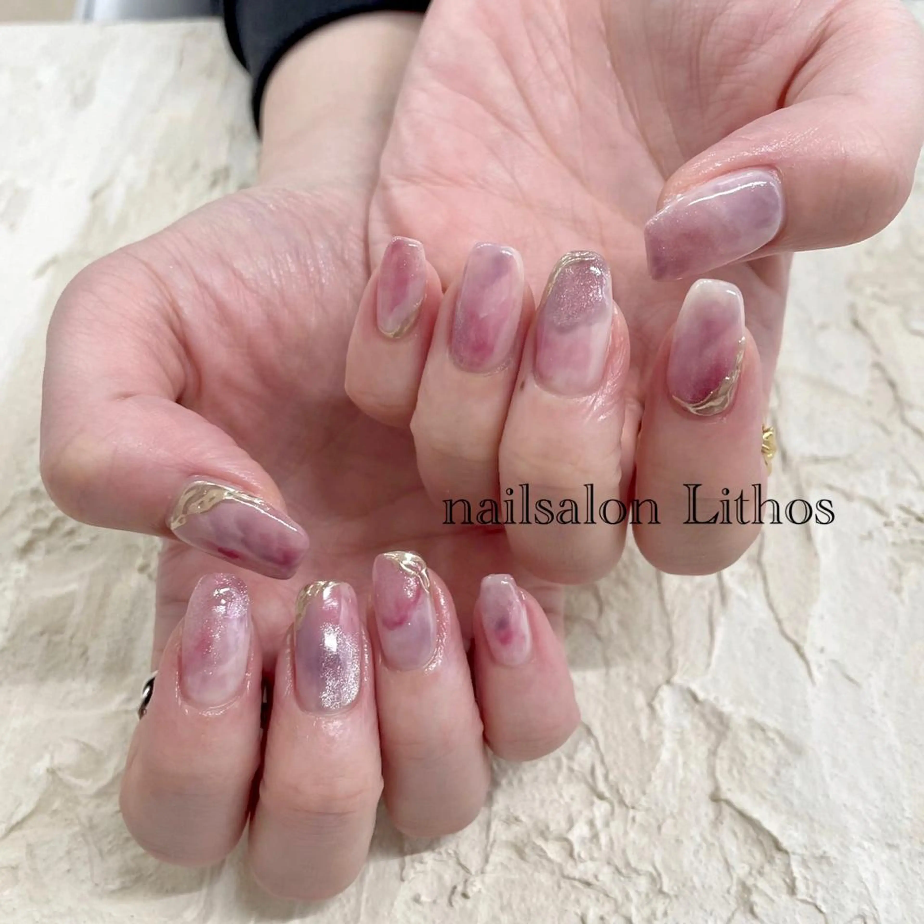 ネイル 春ネイル ハンドネイル nailsalon Lithos所属・nailsalon Recontreのネイルデザイン