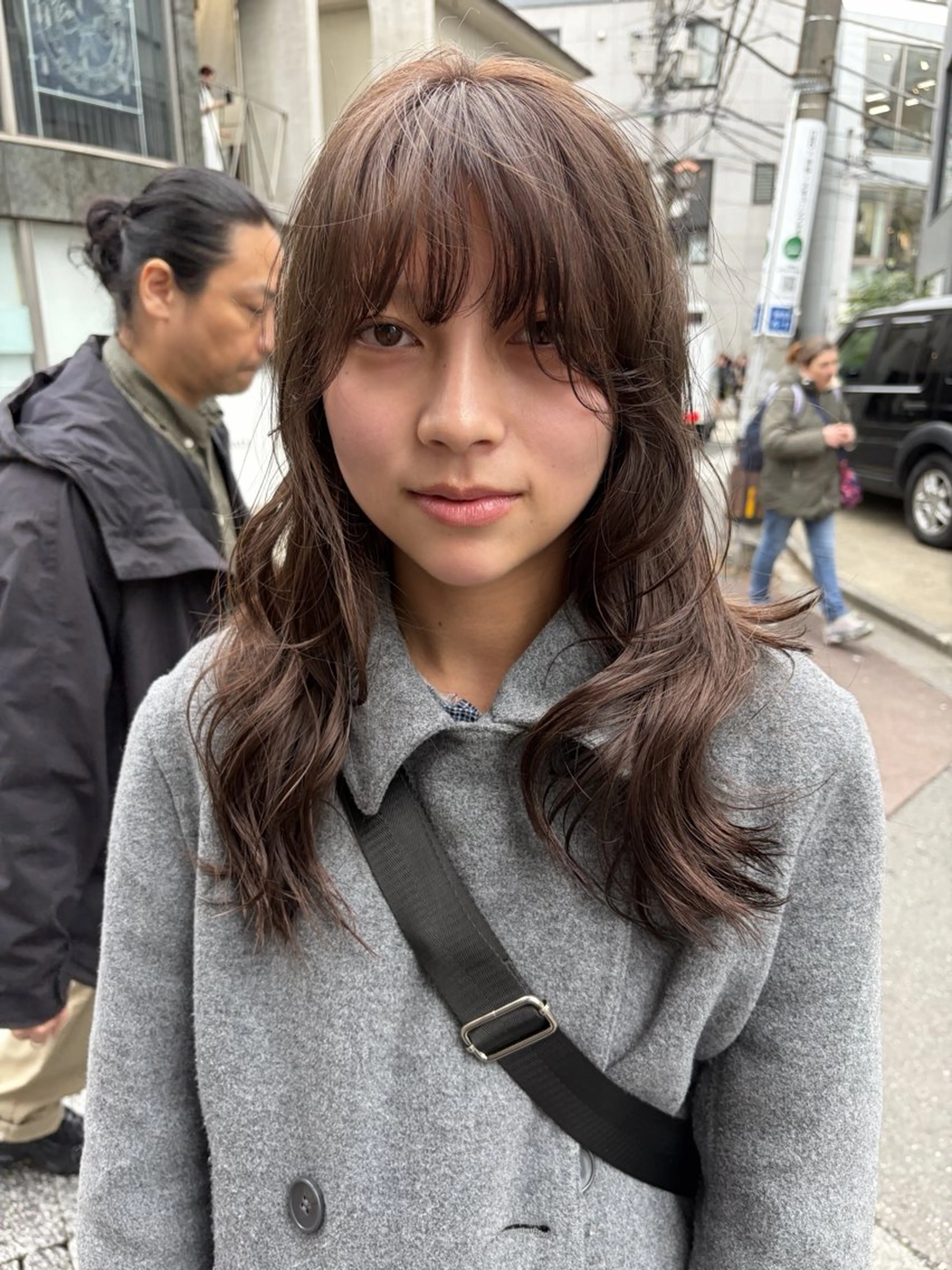 セミロング カラー カット トリートメント 赤み消しカラー/ オリーブ/トモキのヘアスタイル