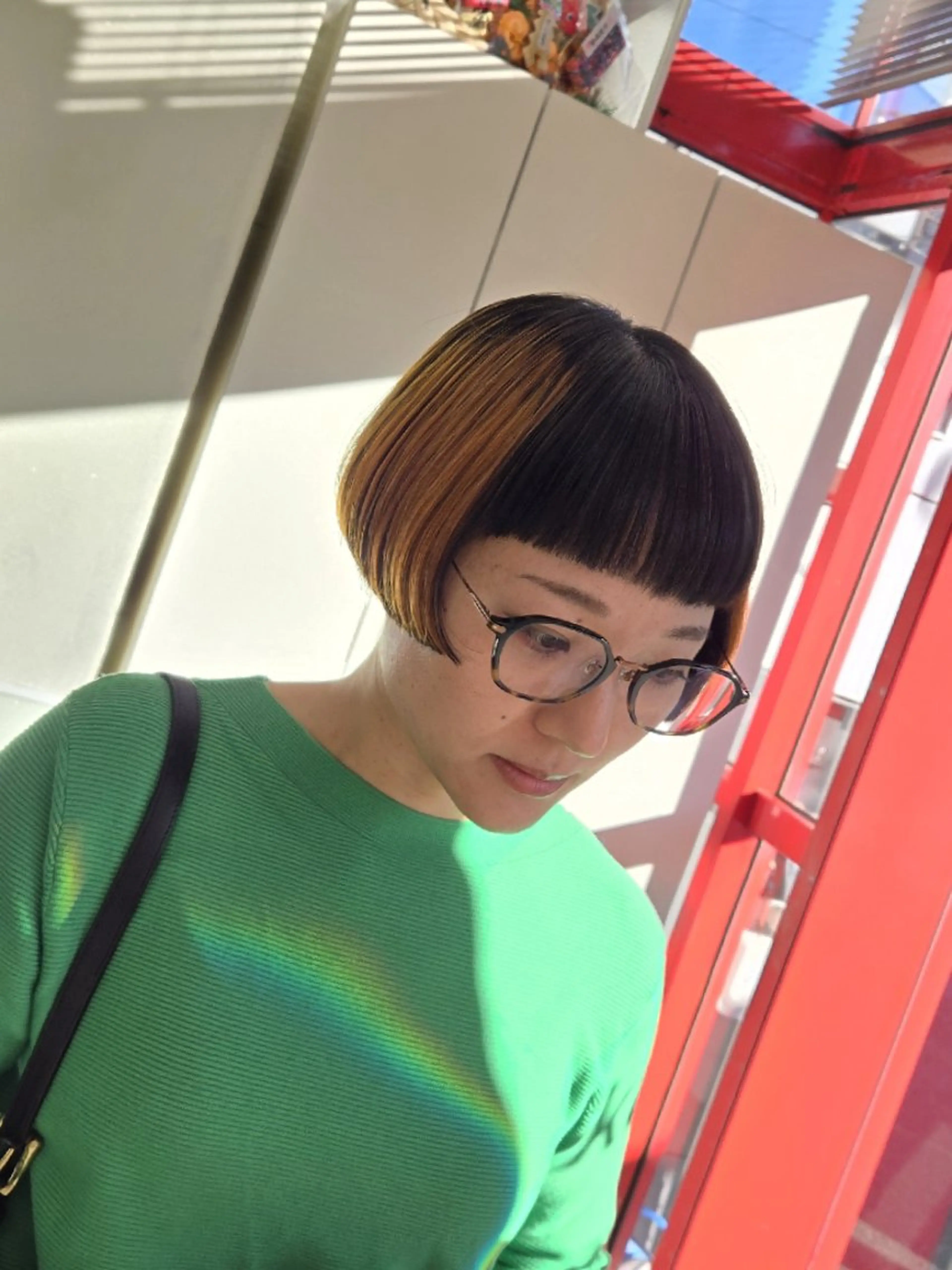 ショート カラー ハイライトカラー ハイライト カット ヘアカラー 遠藤 史秋のヘアスタイル