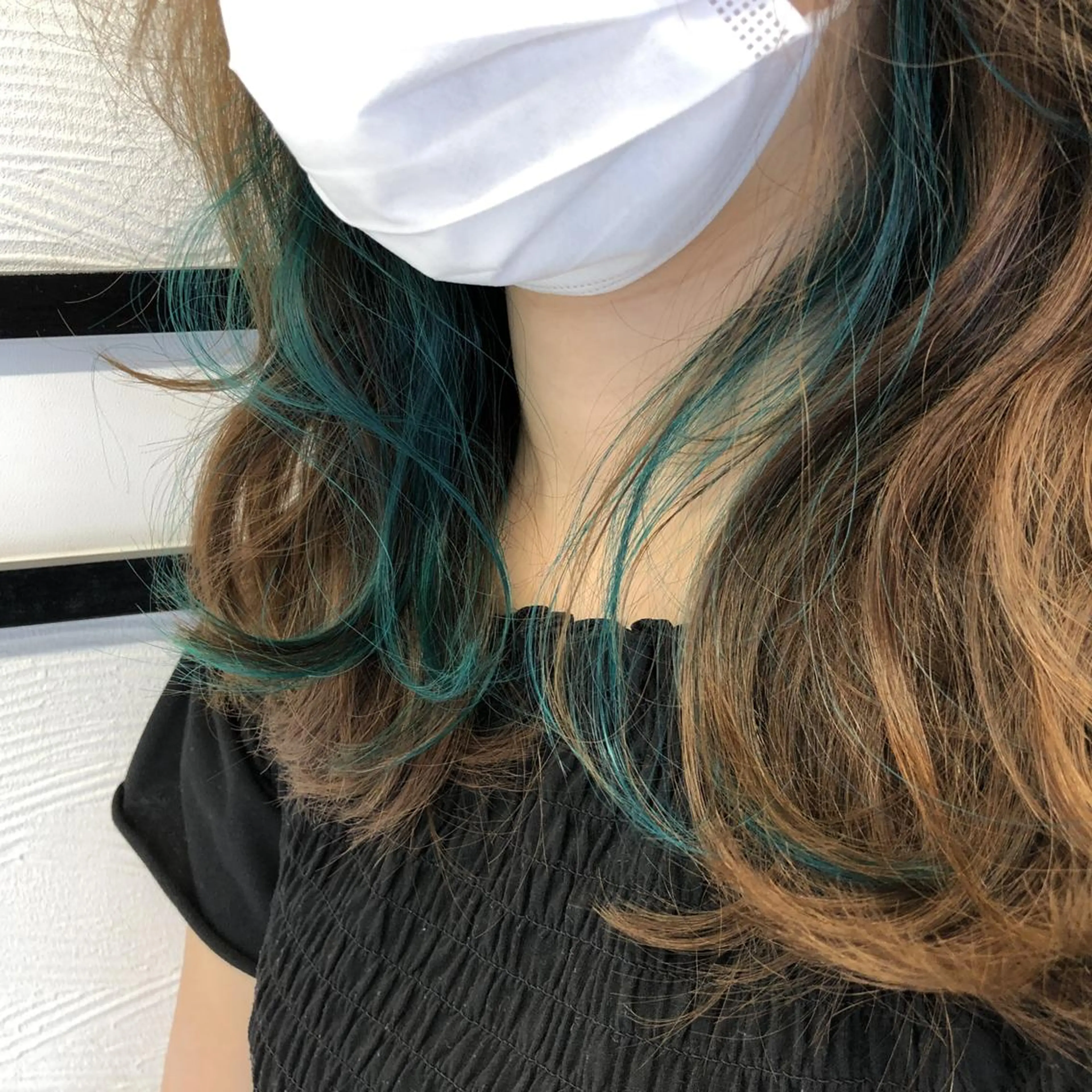 ミディアム カラー ヘアアレンジ デザインカラー 小顔カット✨ 透明感カラーのヘアスタイル