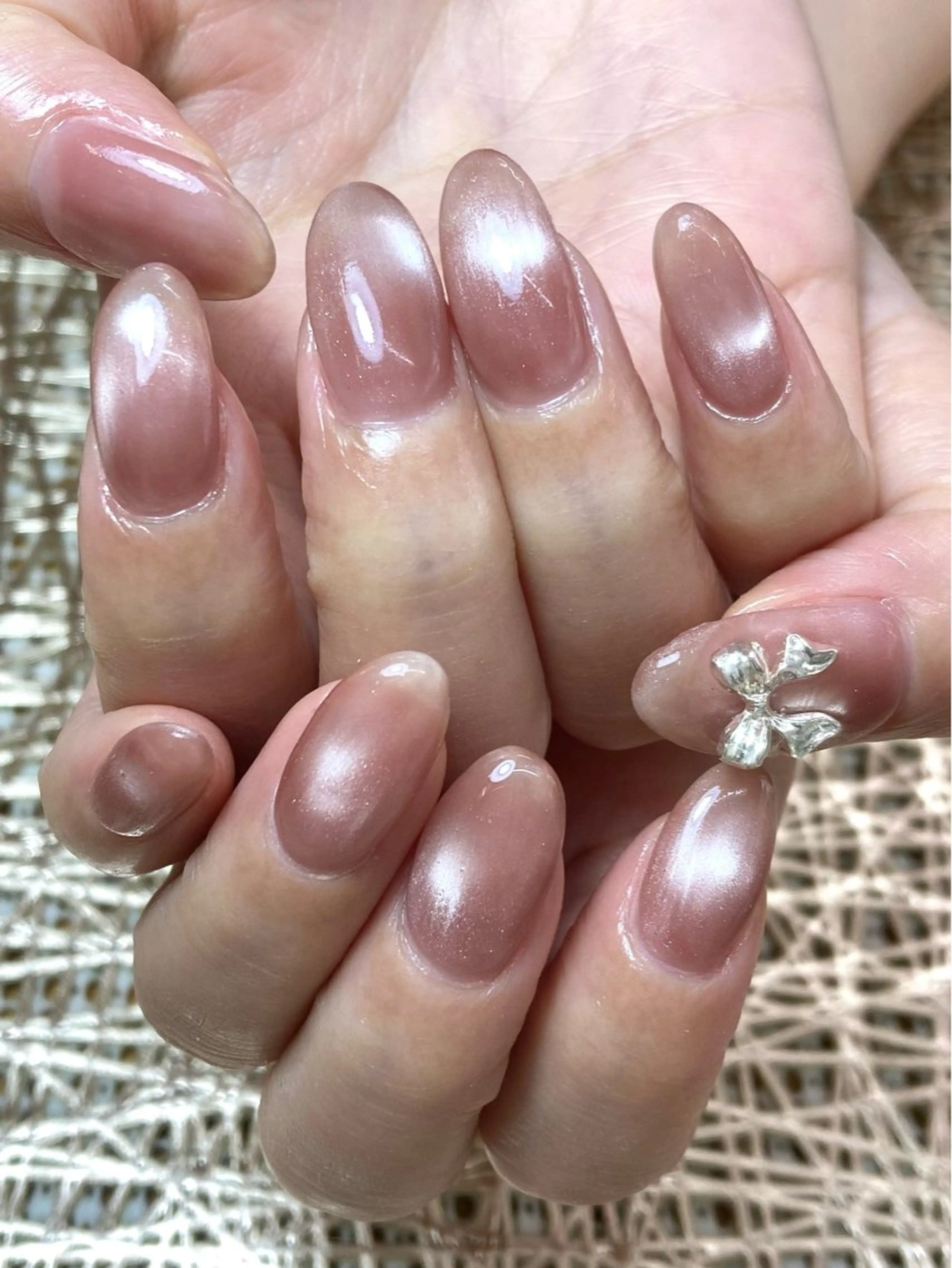 ネイル マグネットネイル ハンドネイル nail atelier  new moon所属・new moon 森のネイルデザイン