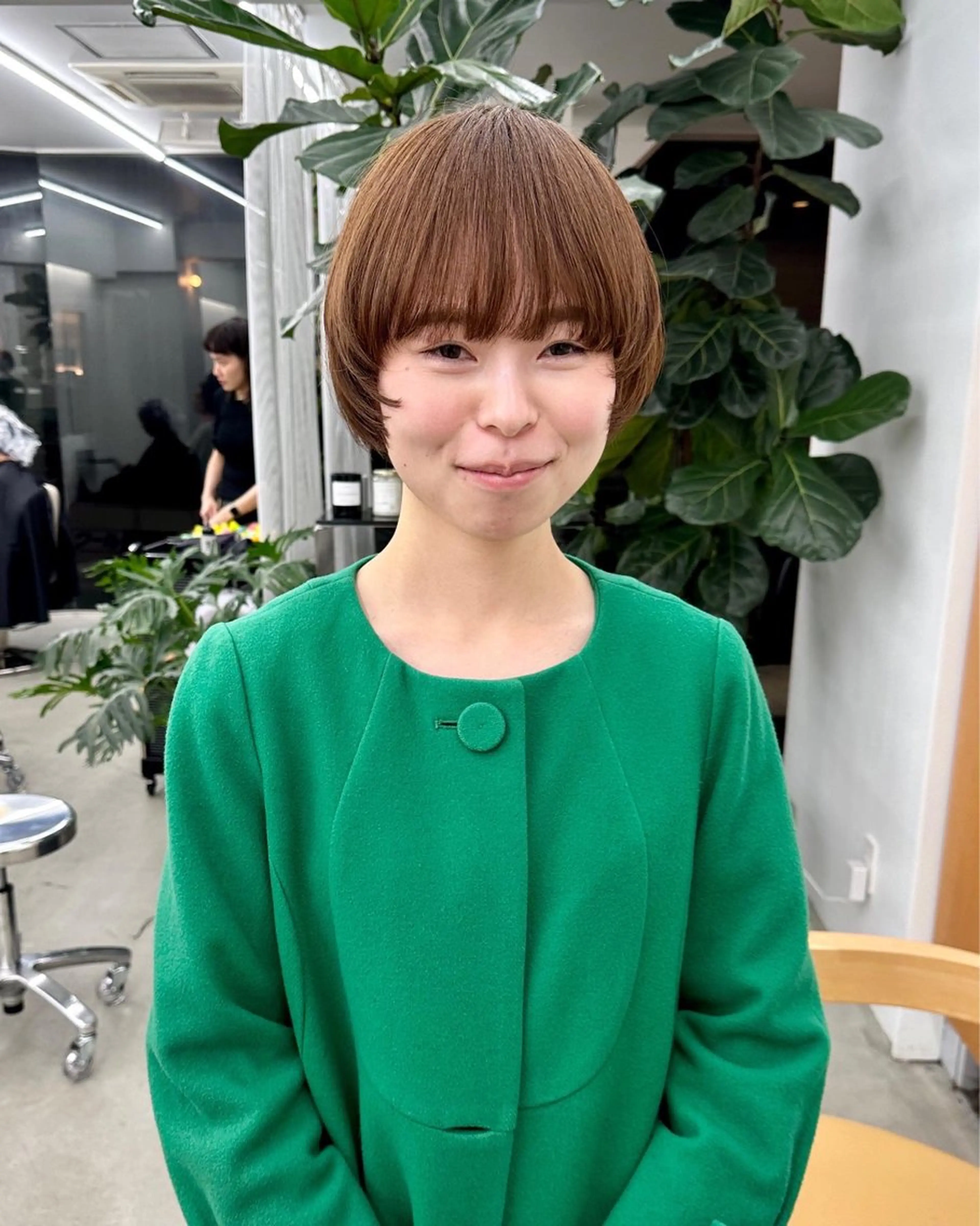 ショート カラー ベージュカラー ブラウンカラー ブラウンベージュ ショートヘア カット ヘアカラー トリートメント ボブ/レイヤー/ケア パーマ/リュウタのヘアスタイル