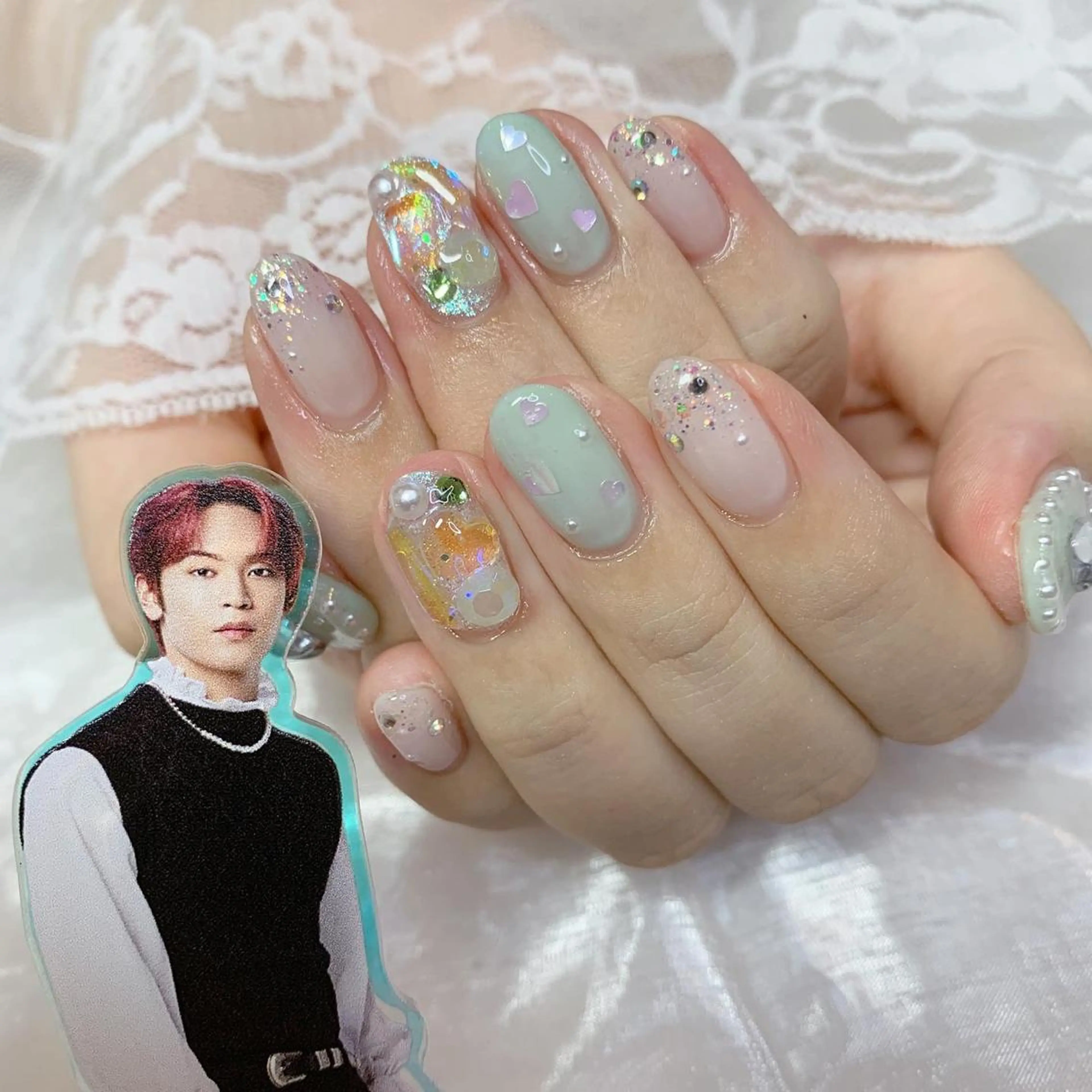 ネイル ハンドネイル La neige* yuki 🥯🍑のネイルデザイン