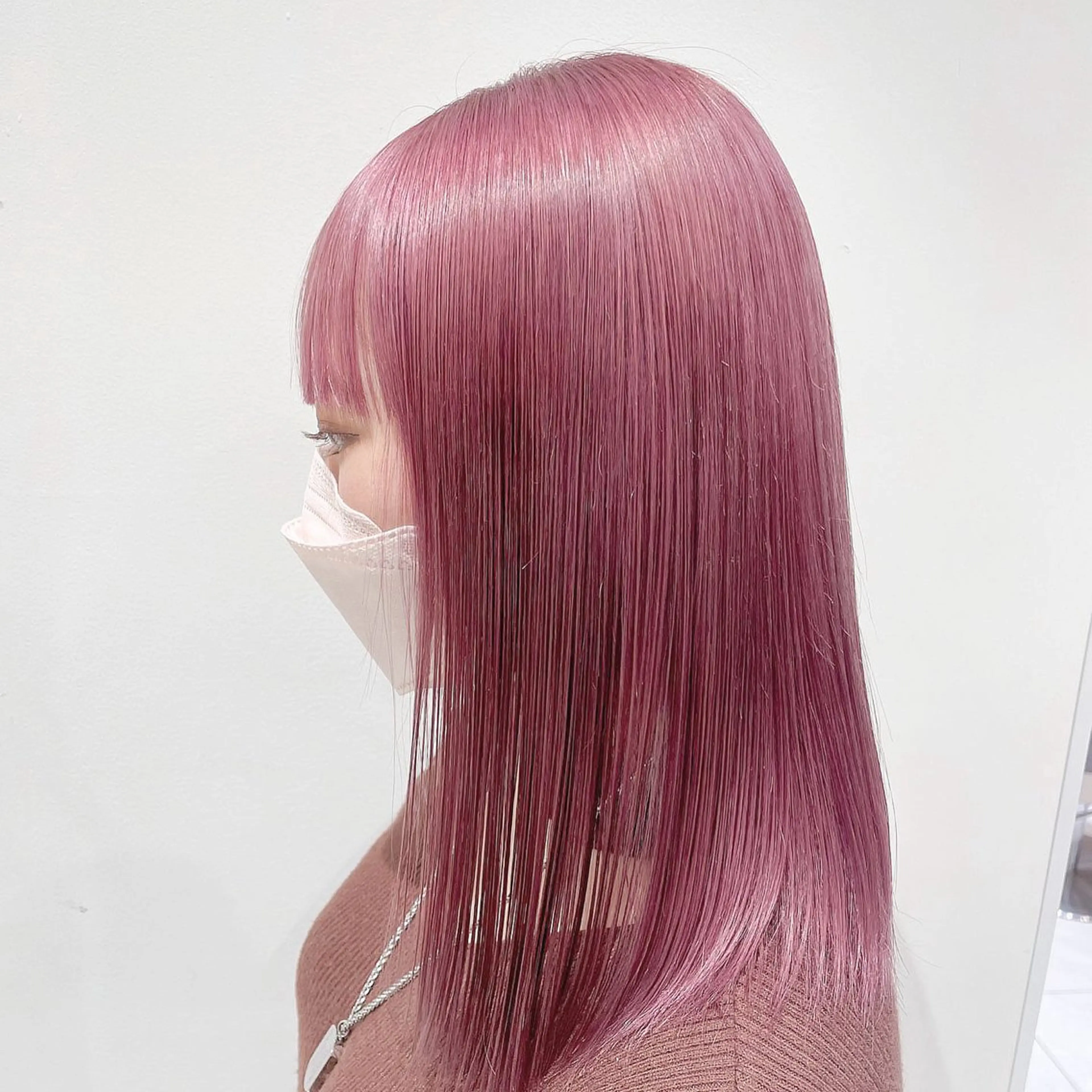 カラー 長尾菜々美🐰 ／ハイトーンカラーのヘアスタイル