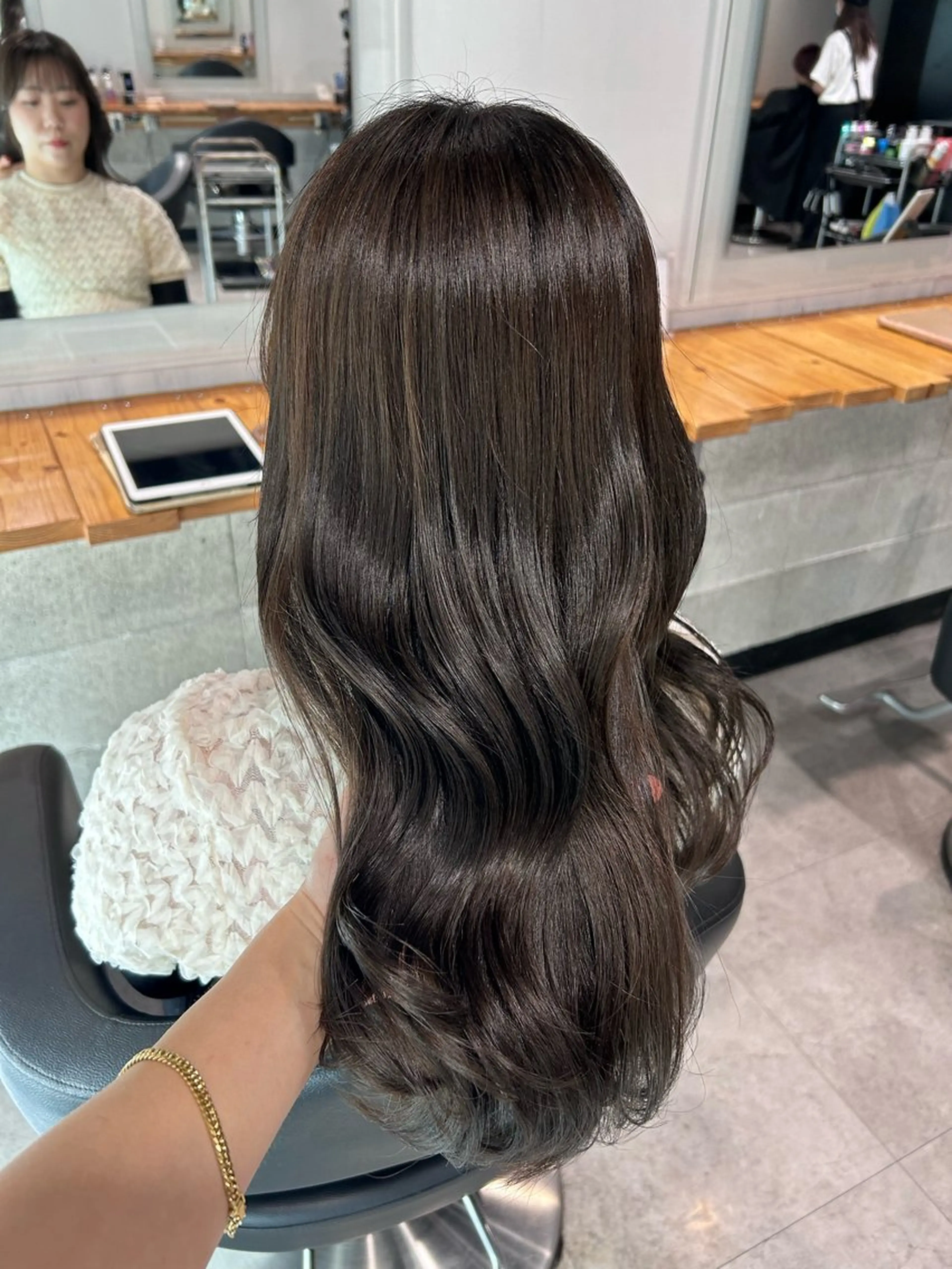 ロング ヘアカラー トリートメント ヘッドスパ 韓国Style♡ Nanami🇰🇷のヘアスタイル