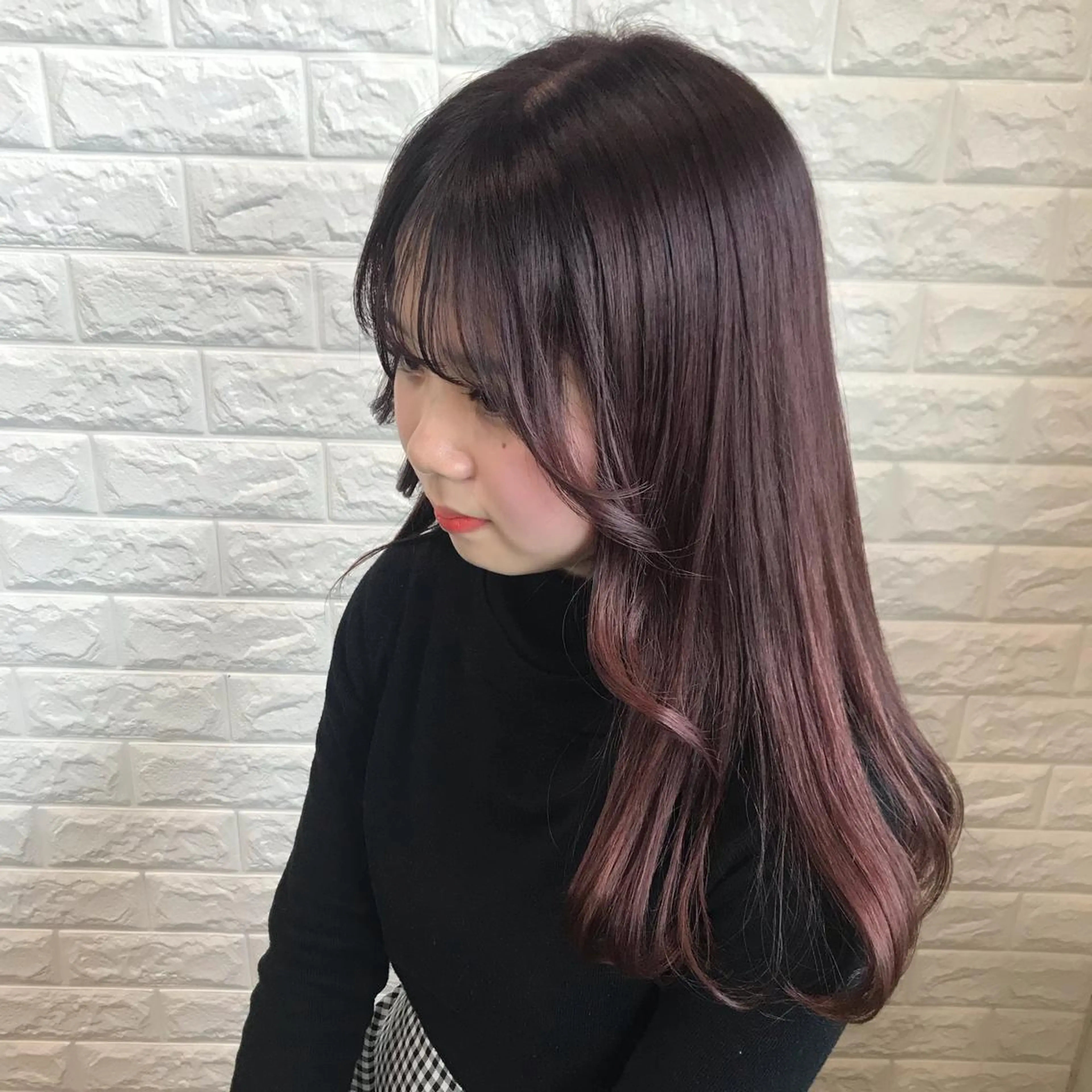 ロング カラー ヘアアレンジ knock【ノック】所属・烏丸韓国ヘア🇰🇷 ayaka🎀のヘアスタイル