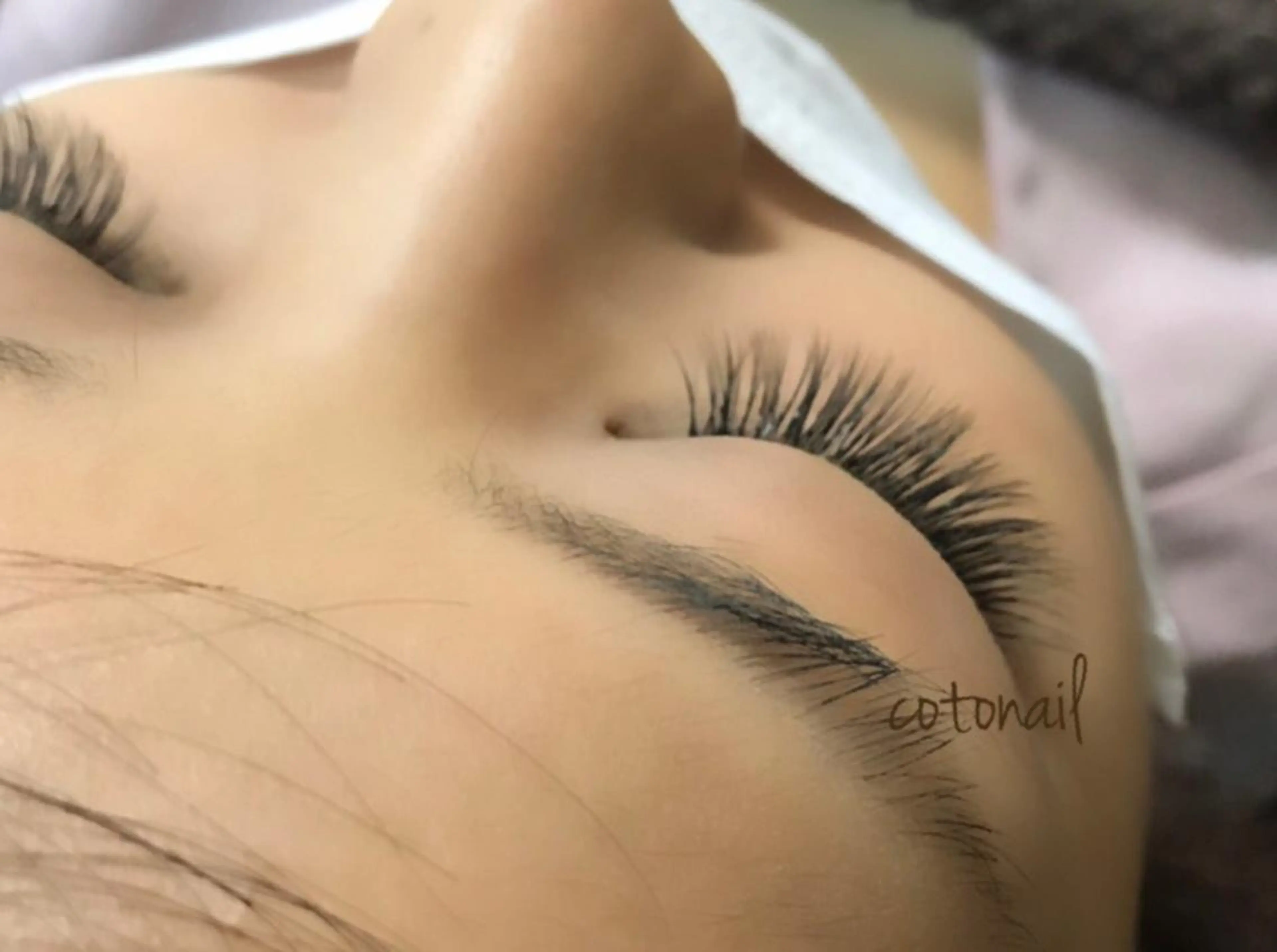 マツエク・マツパ 付け放題 ツメトマツゲ .のネイルデザイン