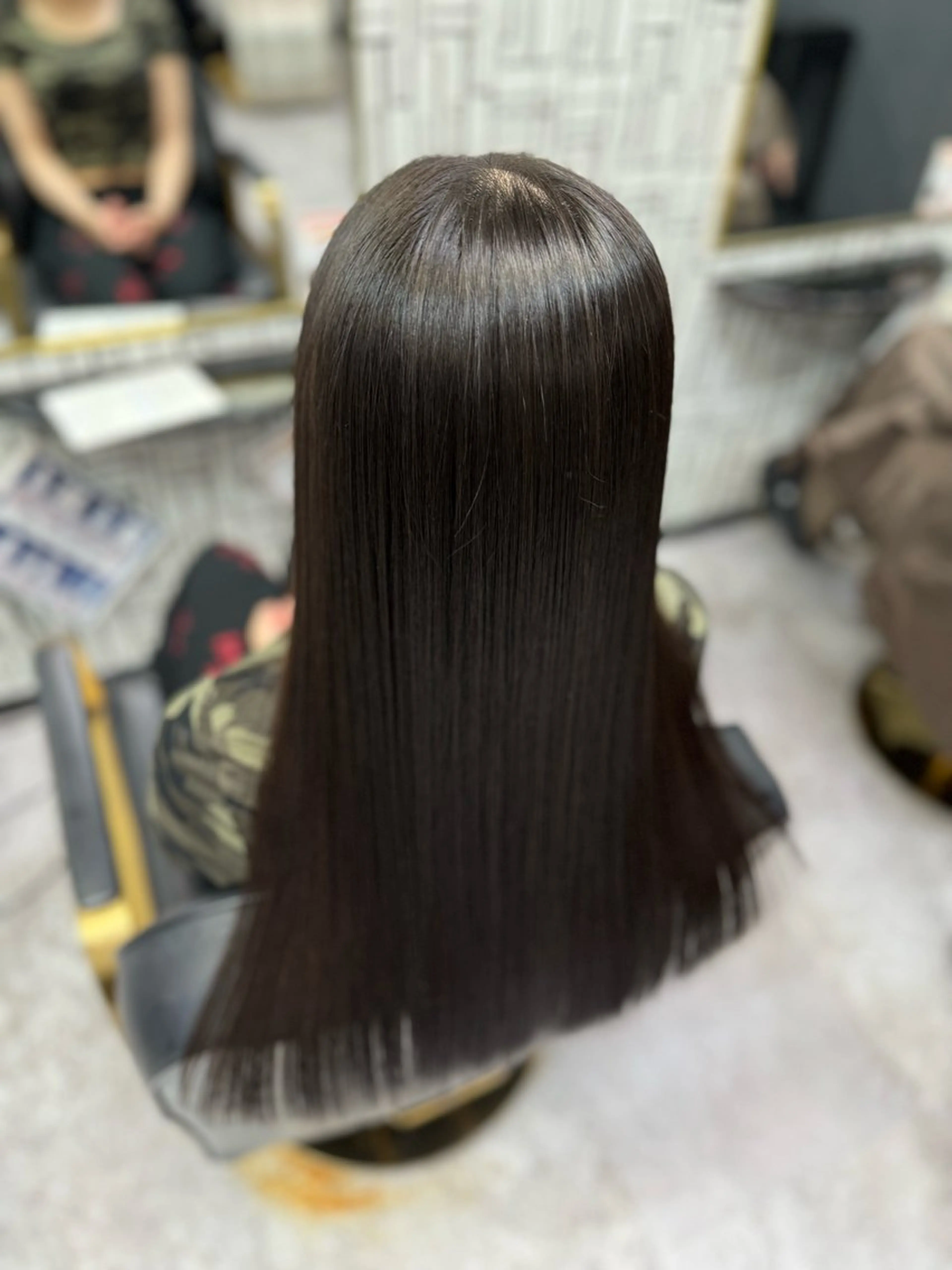 ロング カット 縮毛矯正 トリートメント 篠原 侑作のヘアスタイル