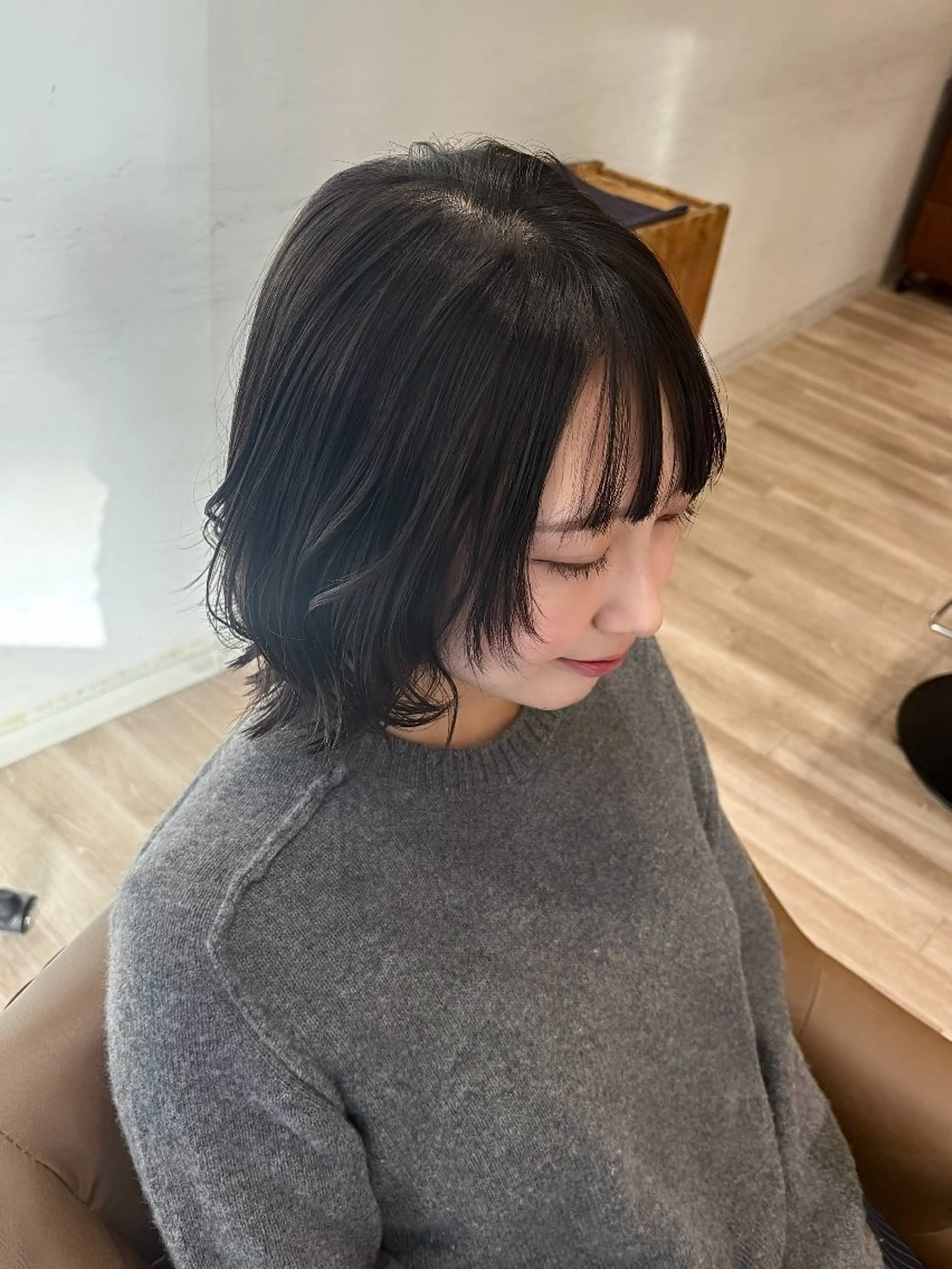 ミディアム ボブレイヤー ボブ レイヤーカット カット ✧HINA✧ 韓国風/レイヤーのヘアスタイル