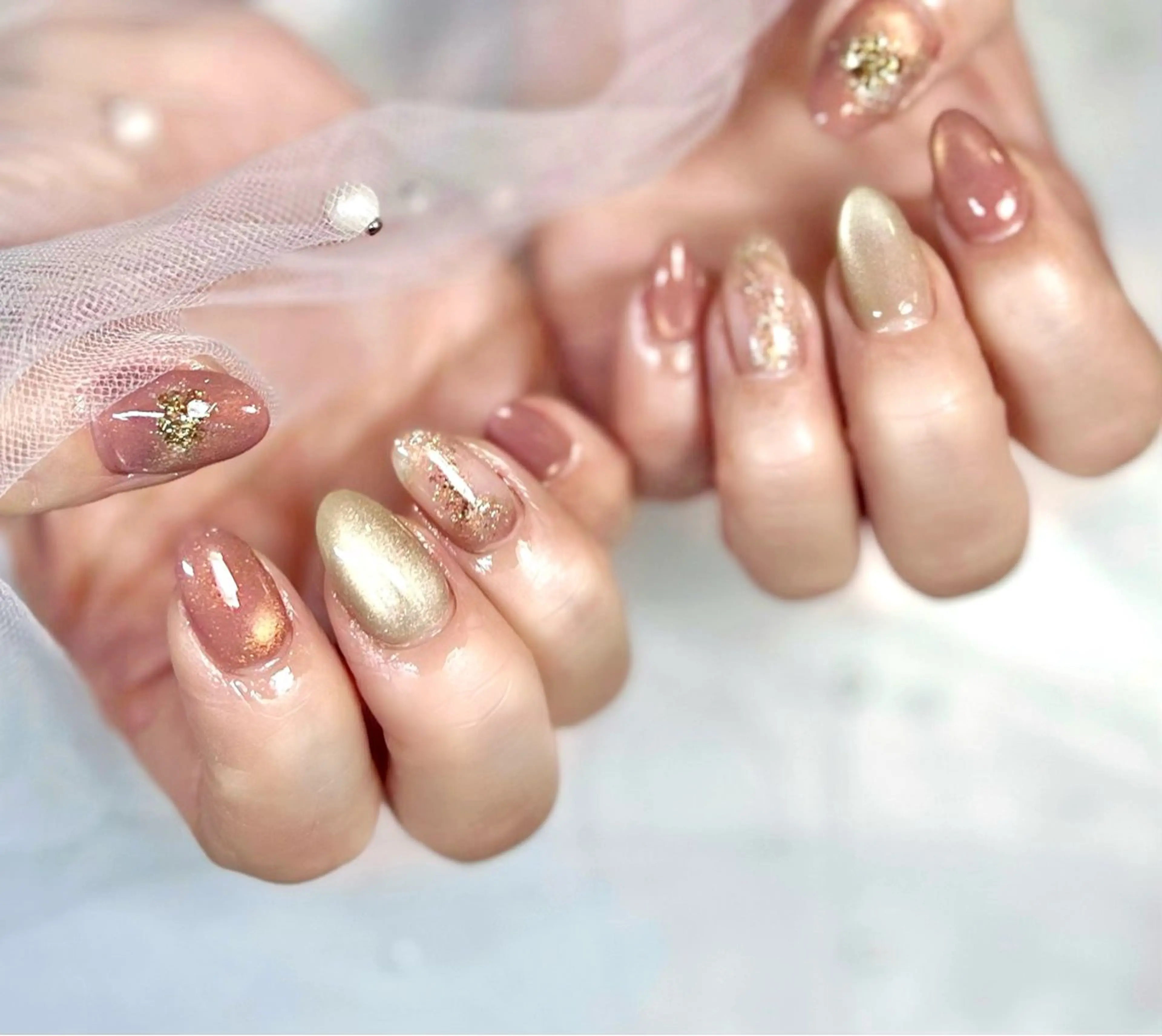 ネイル マグネットネイル ニュアンスネイル Chat　noir所属・【chatnoir】 MIYUのネイルデザイン