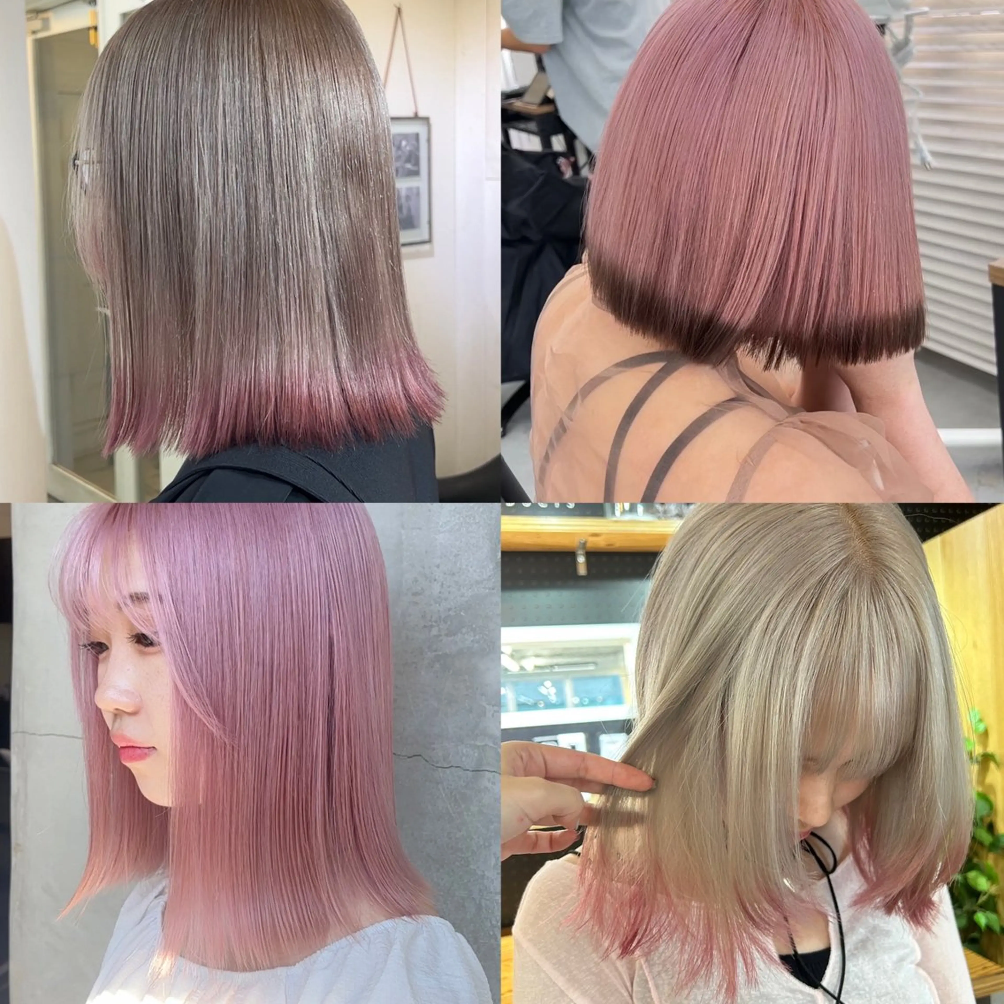 ミディアム カラー ヘアアレンジ インナーカラー 🫧透明感カラー/ ナルハ🫧のヘアスタイル