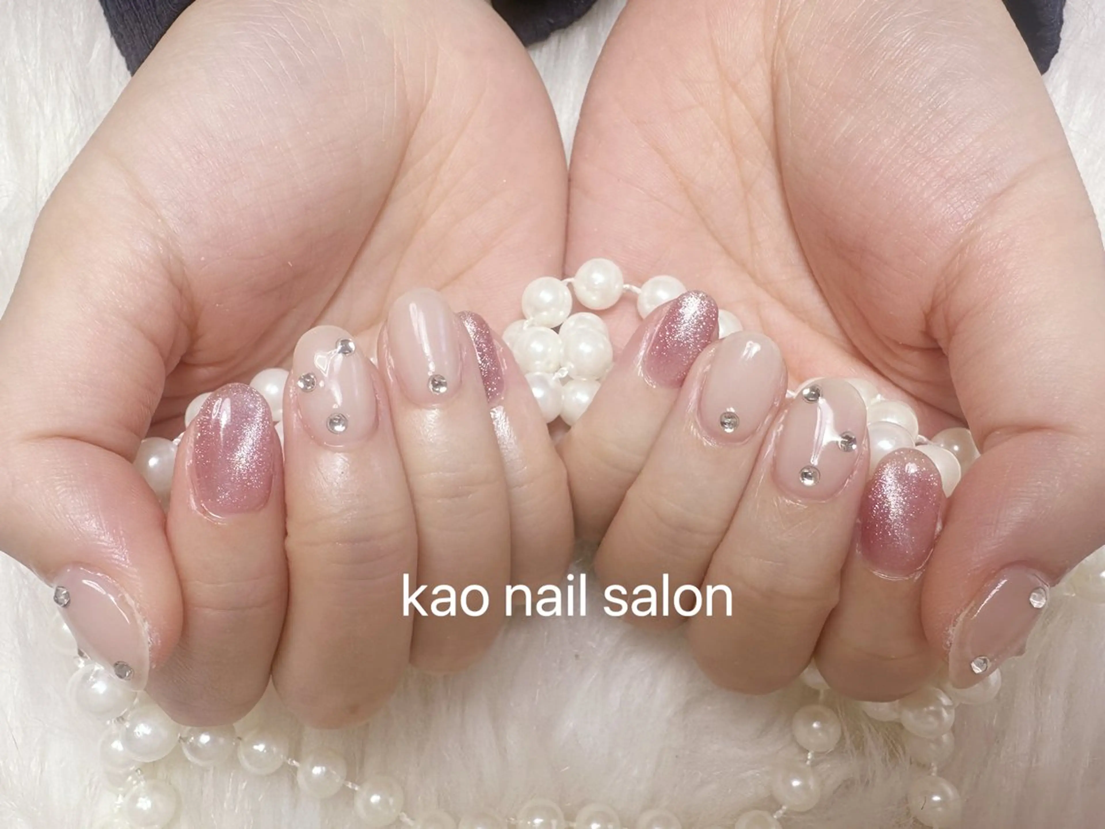 ネイル ハンドネイル kao nail マグネット/長さだしのネイルデザイン