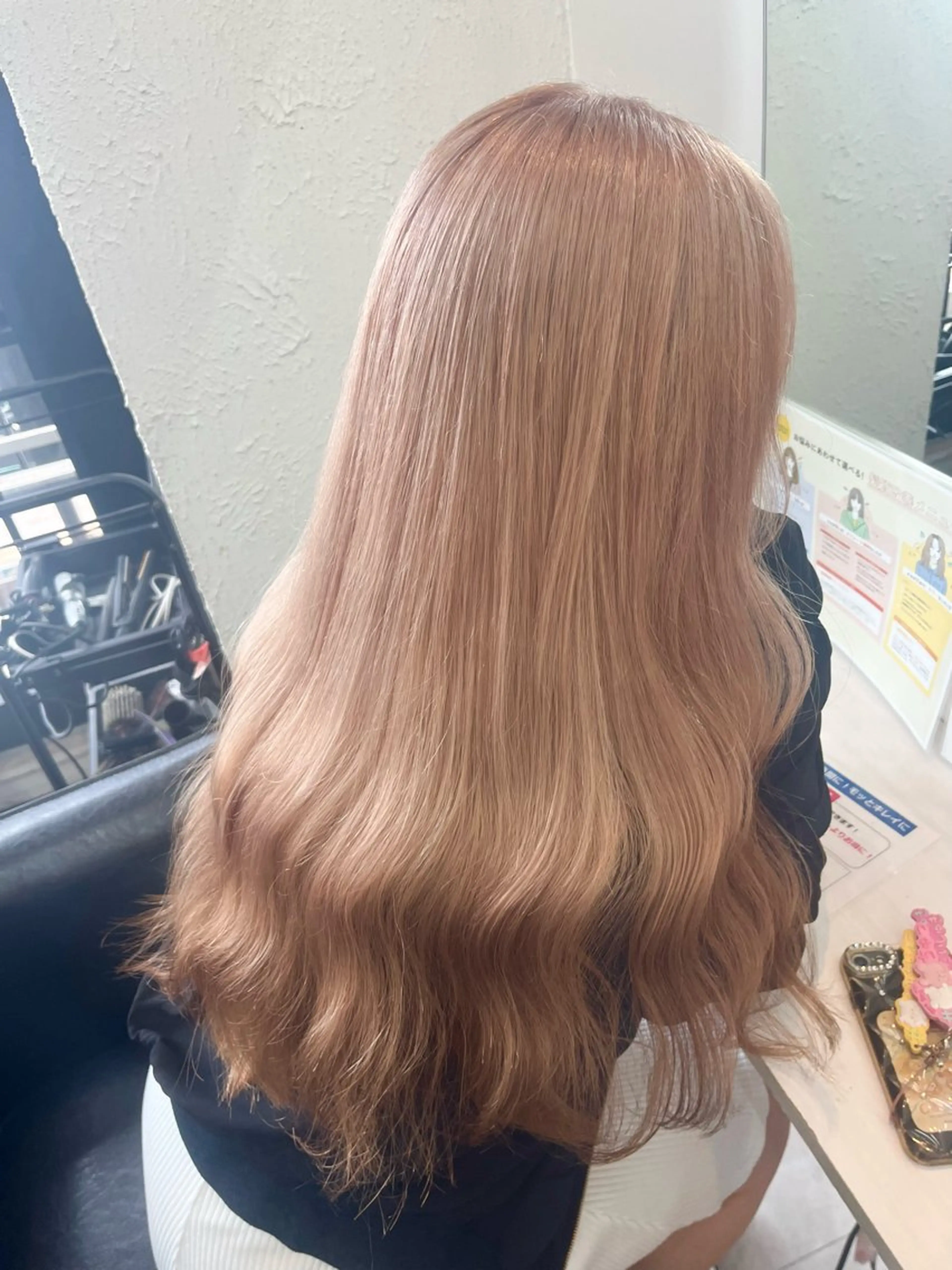 ロング カラー YUI/透明感 ブリーチ❕髪質改善のヘアスタイル