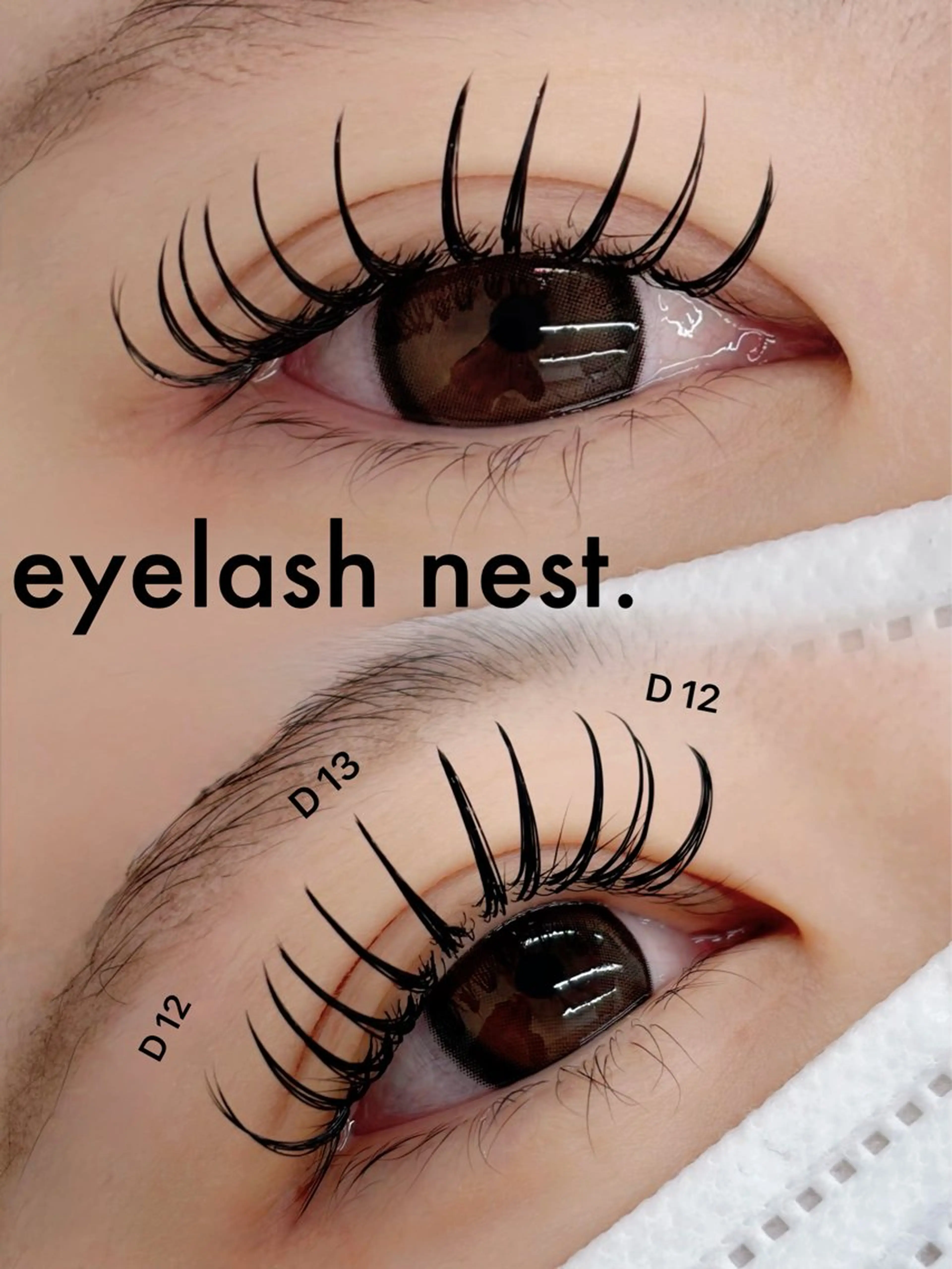 マツエク・マツパ マツエク intime内nest.所属・🤍nest. エリ🤍のマツエク・マツパデザイン