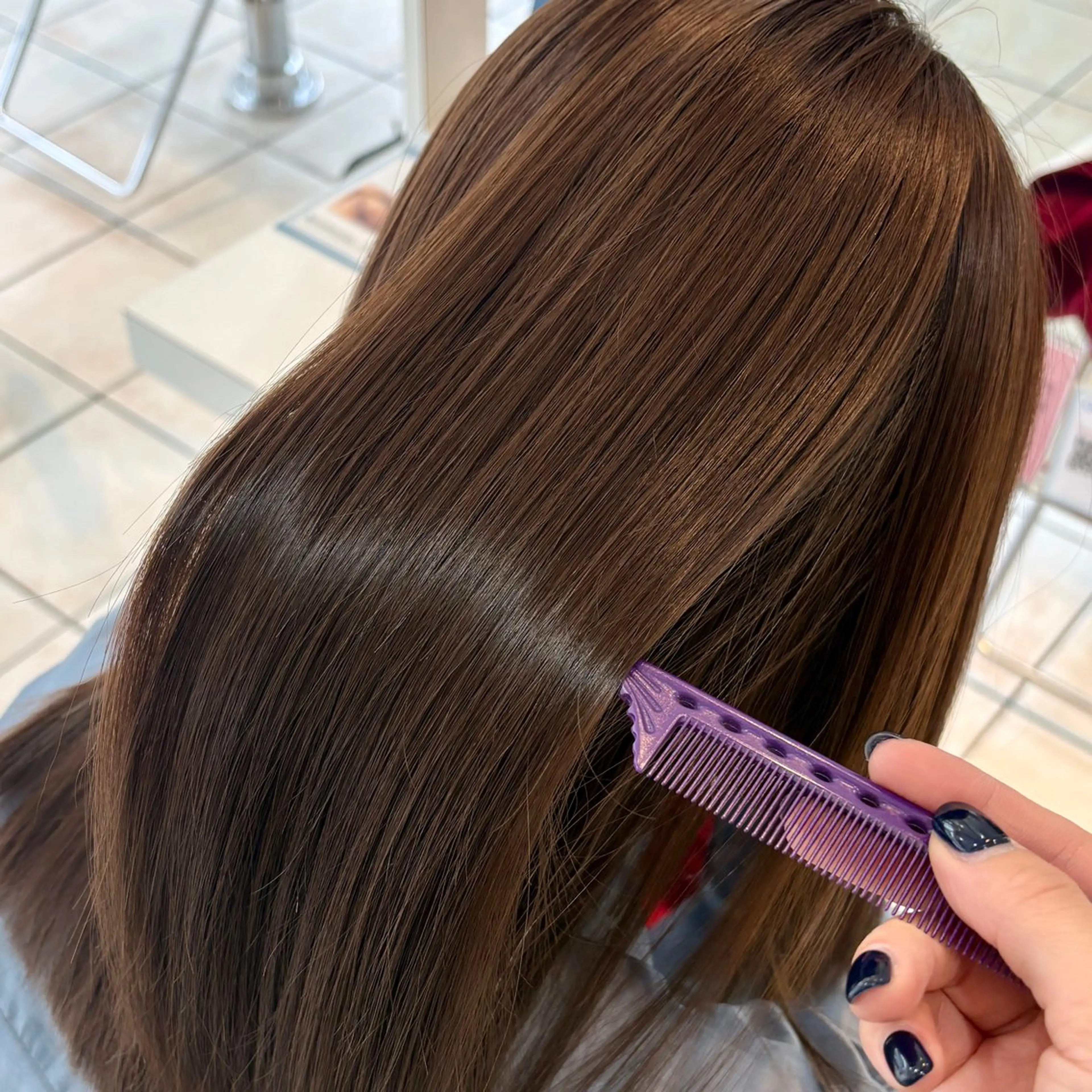 【ブリーチなしカラー💕】透明感カラー️🍒❤️の写真