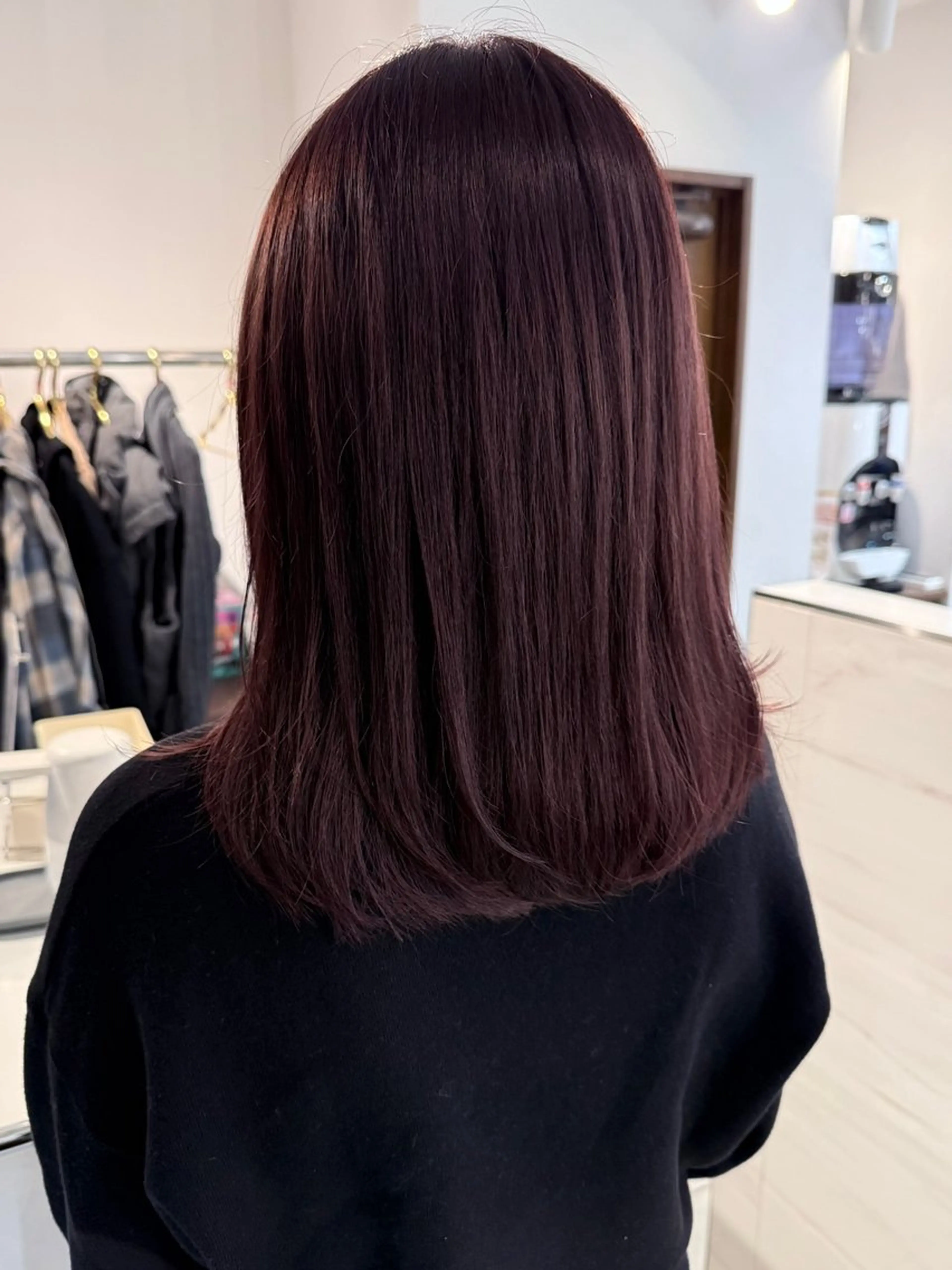 ミディアム カラー ボルドーカラー ブラウンカラー ラベンダーカラー ラベンダーブラウン VanCouncil 千種所属・大竹 穂香のヘアスタイル