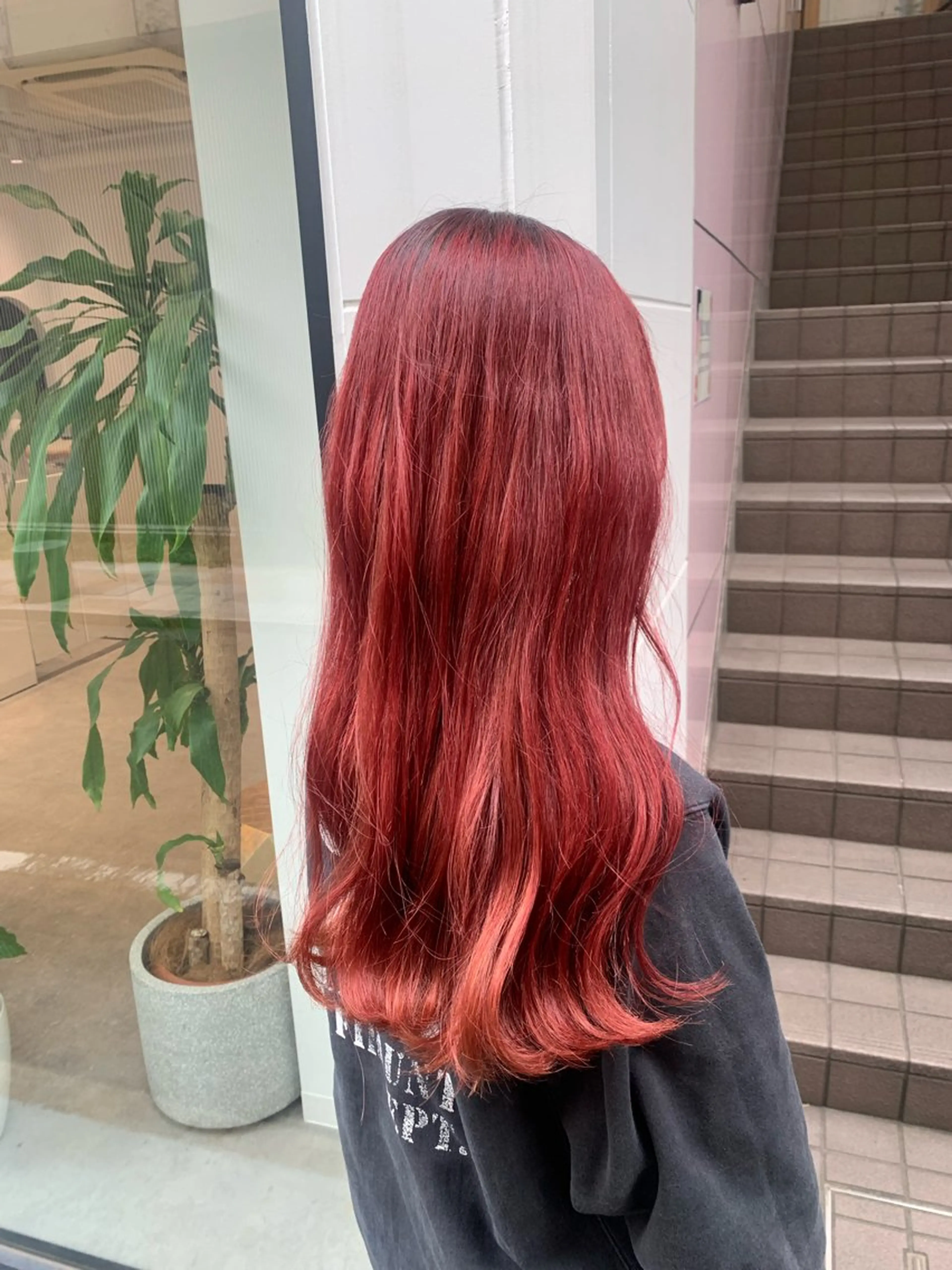 ロング カラー カット ヘアカラー トリートメント soëll所属・🤍そぶえ　ゆうな/ 暖色カラー/縮毛矯正のヘアスタイル