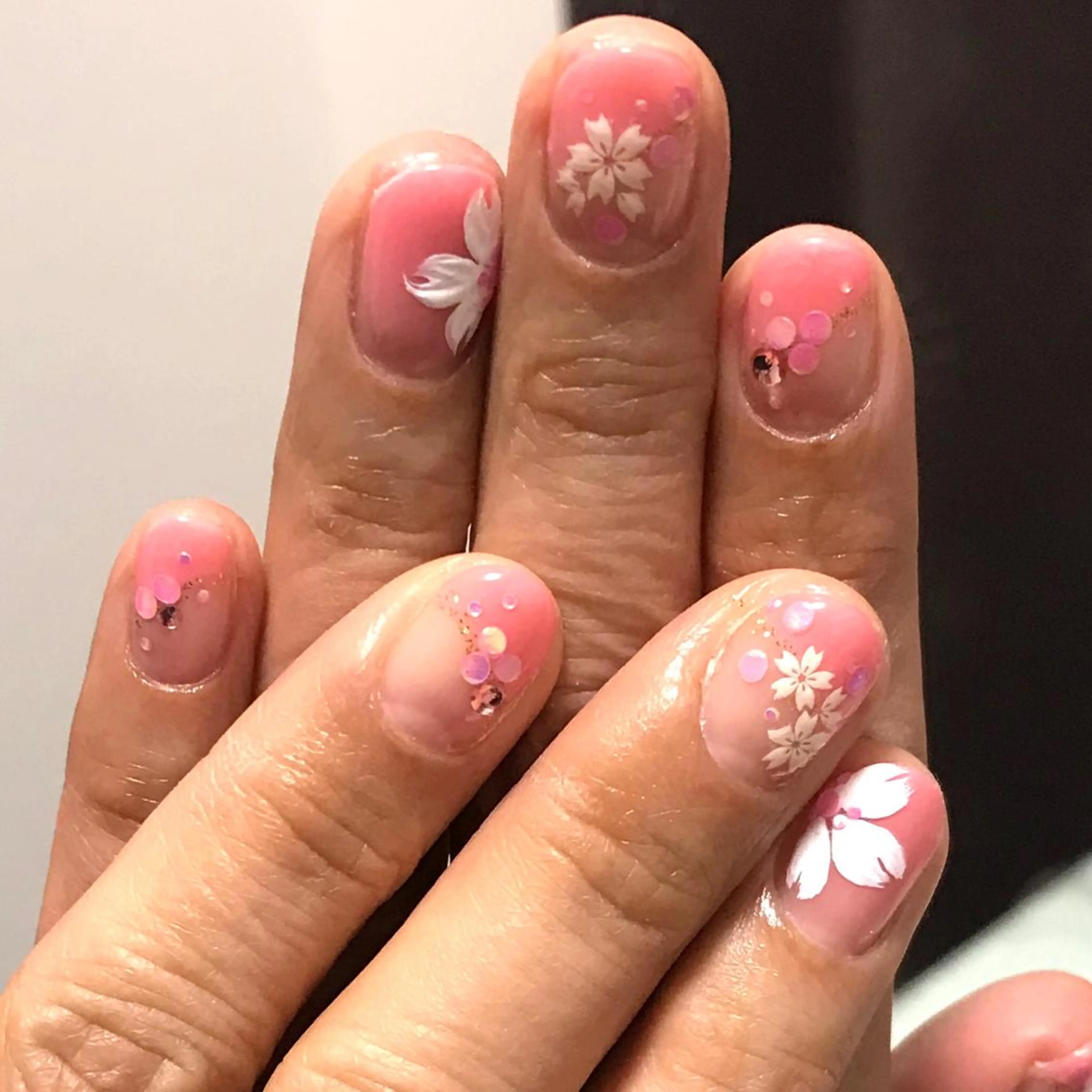 ネイル フラワーネイル 春ネイル ステラ marikominoのネイルデザイン