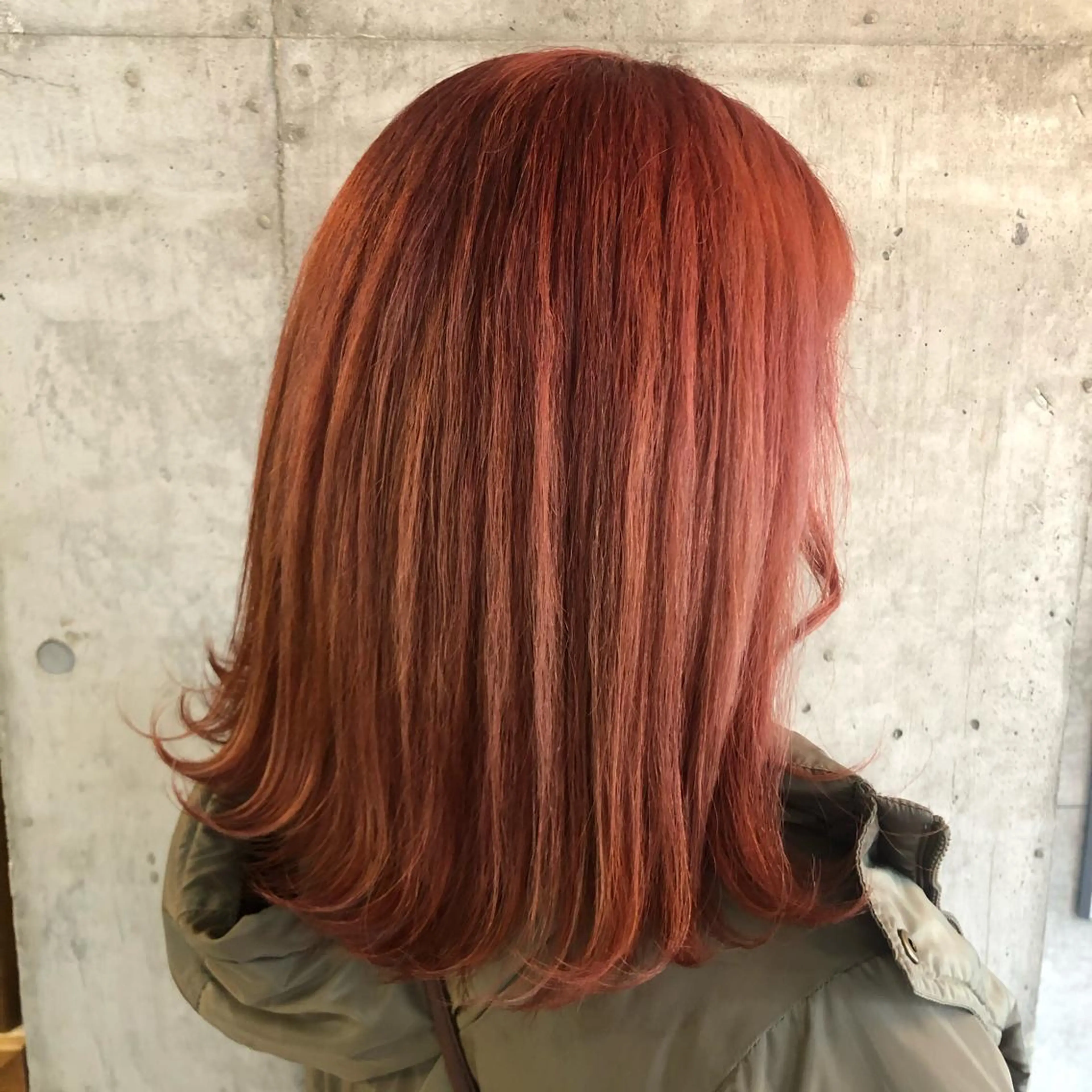 ミディアム カラー 横浜美容室／暖色系 michika🌹のヘアスタイル