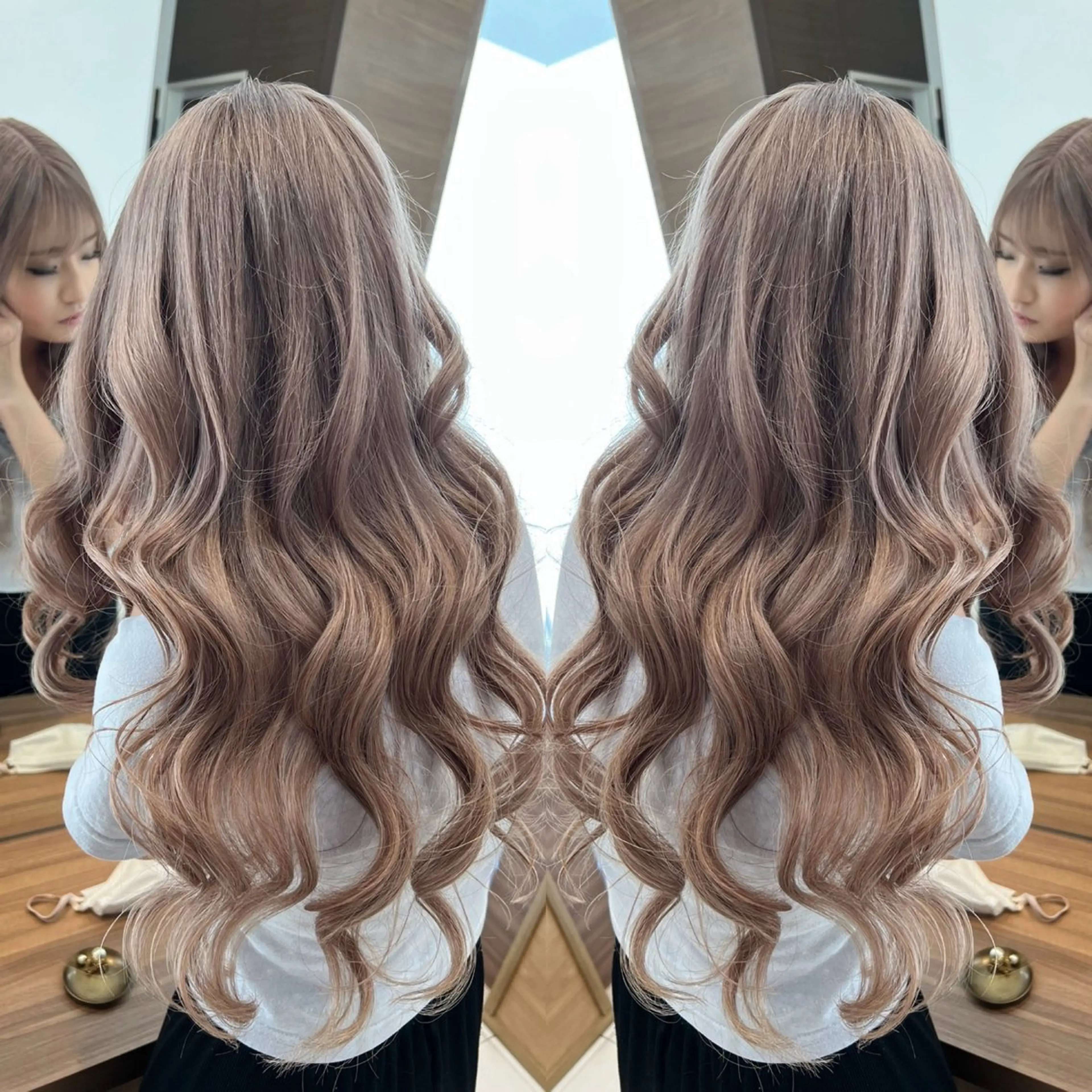 ロング カラー グレージュ カット ヘアカラー grow渋谷所属・ギャル/grow渋谷 🌺Non👶🏾のヘアスタイル