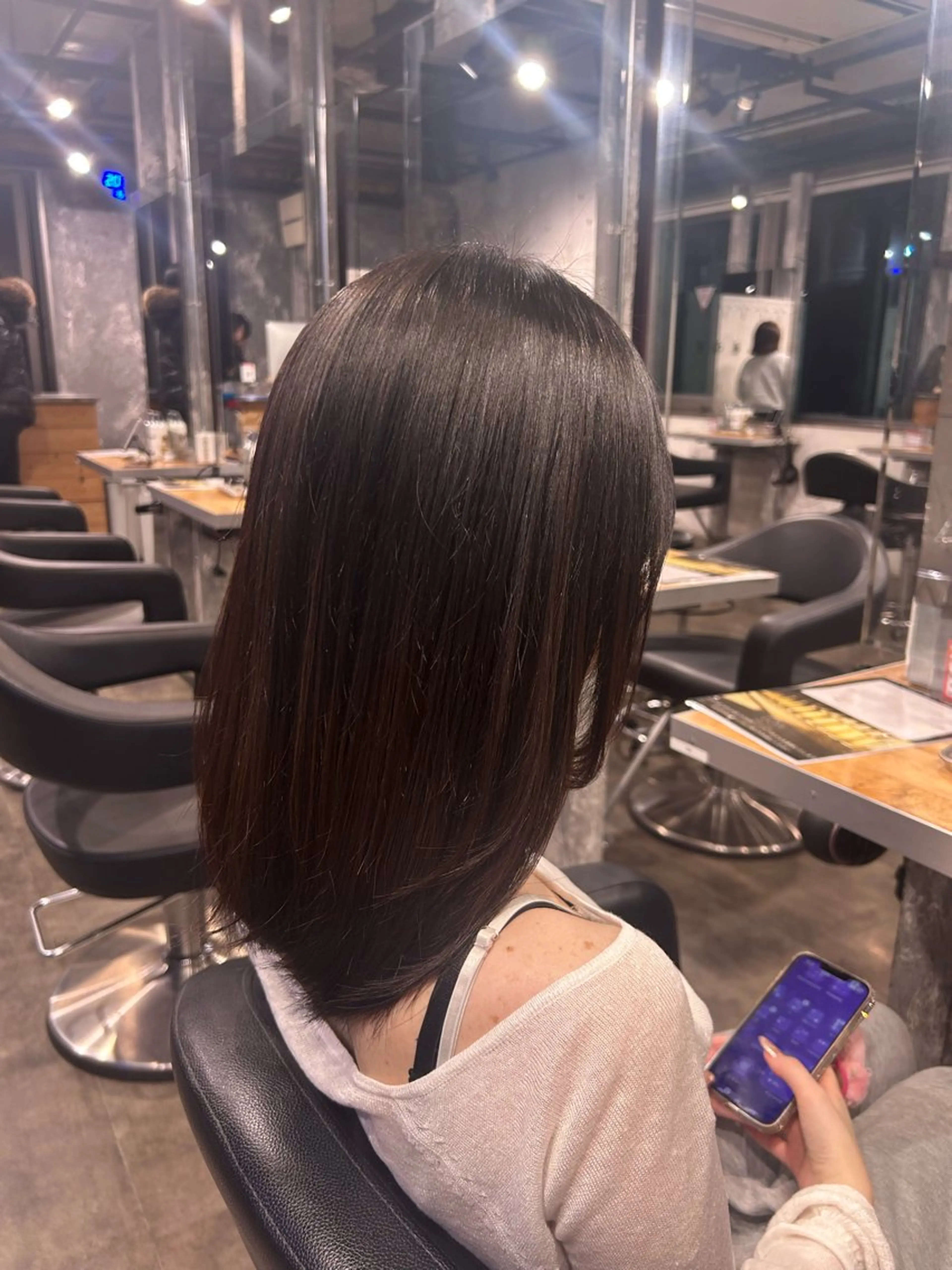 セミロング カット ヘアカラー トリートメント モデル募集💙韓国 スタイル💙亜子のヘアスタイル