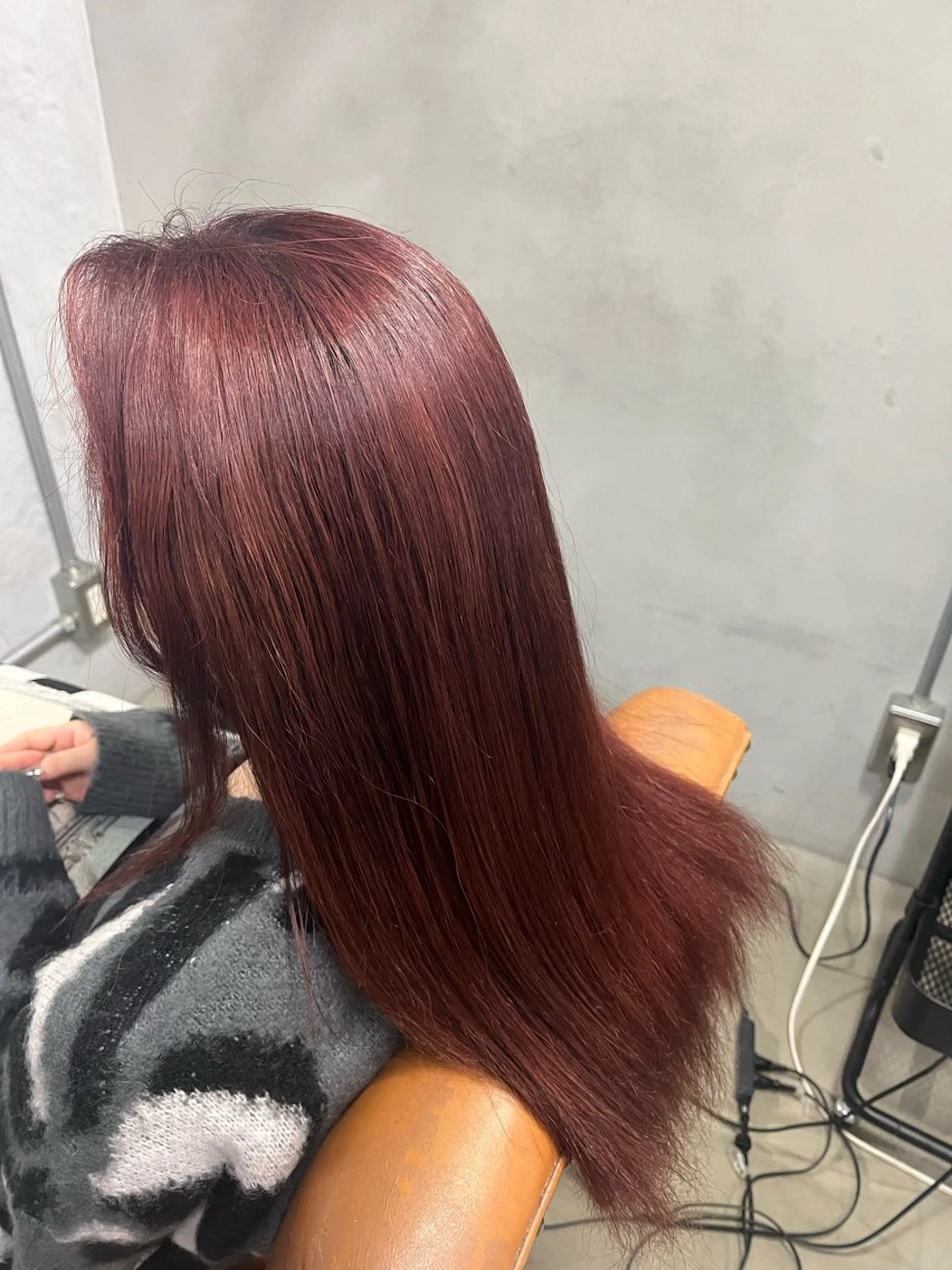 セミロング カラー ブラウンカラー ピンクカラー goen所属・浜田 麻衣のヘアスタイル