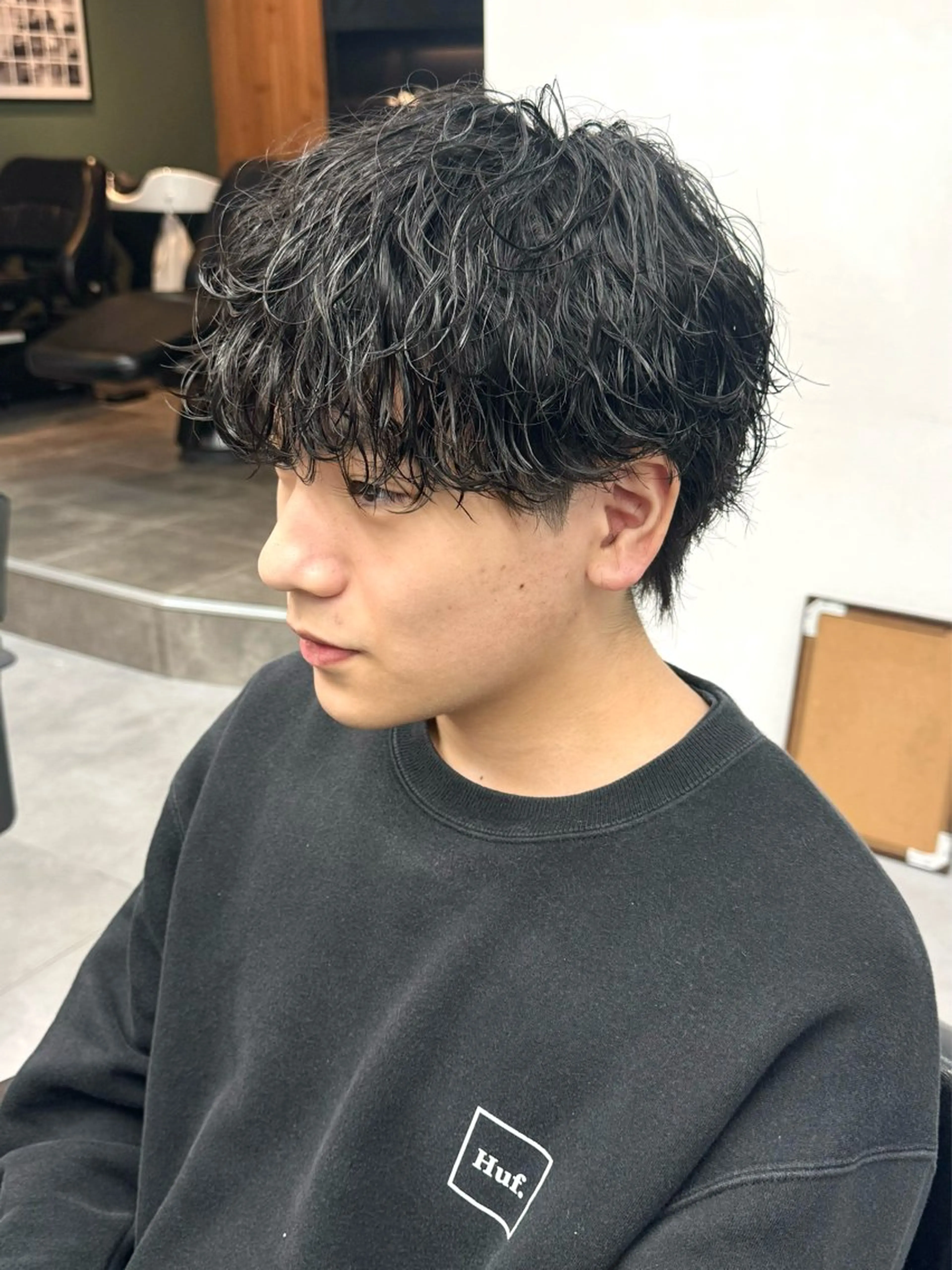 パーマ メンズ メンズパーマ 波巻きパーマ シャドウパーマ/ 波巻パーマYu-Kiのヘアスタイル