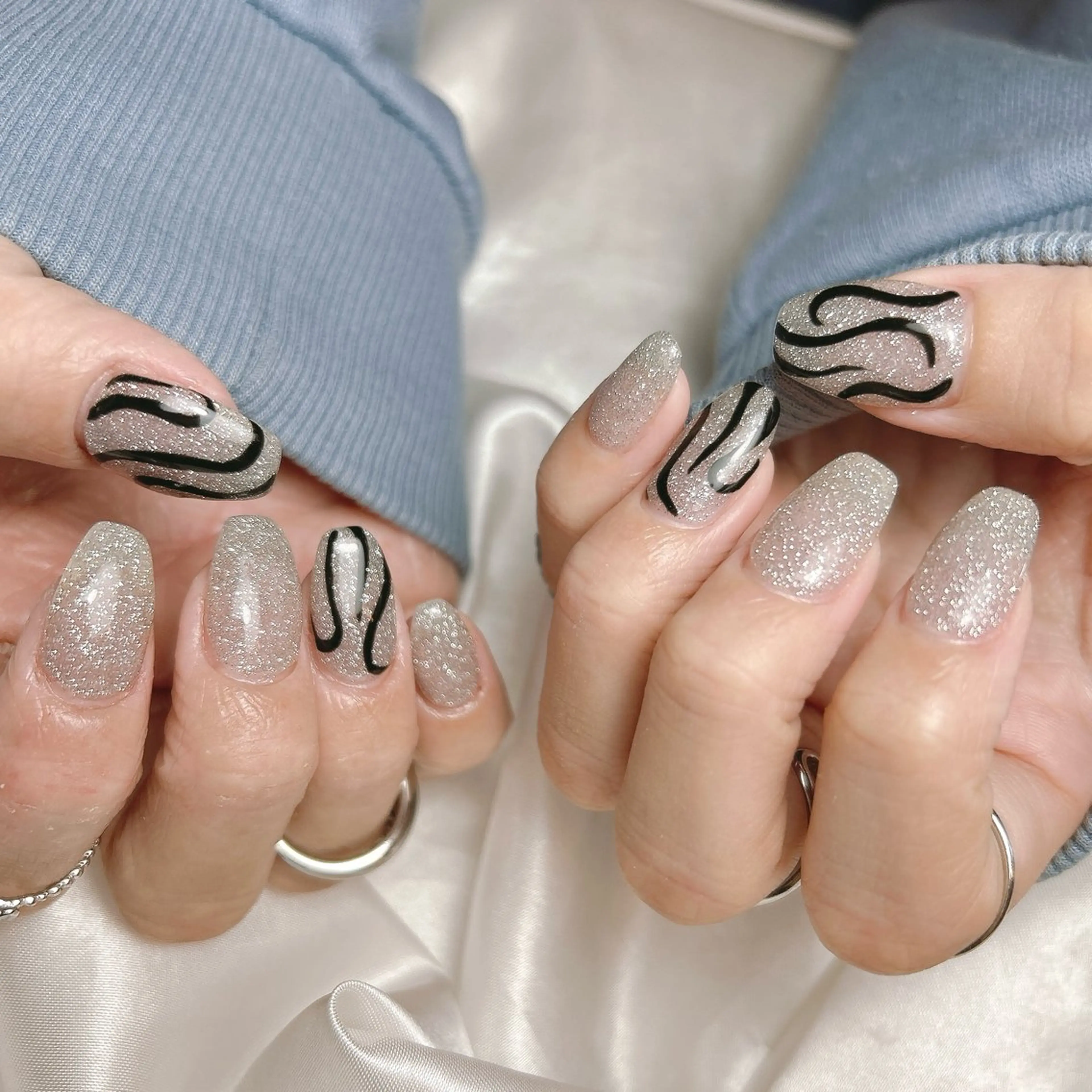 ネイル ハンドネイル junna のぞいてねのネイルデザイン