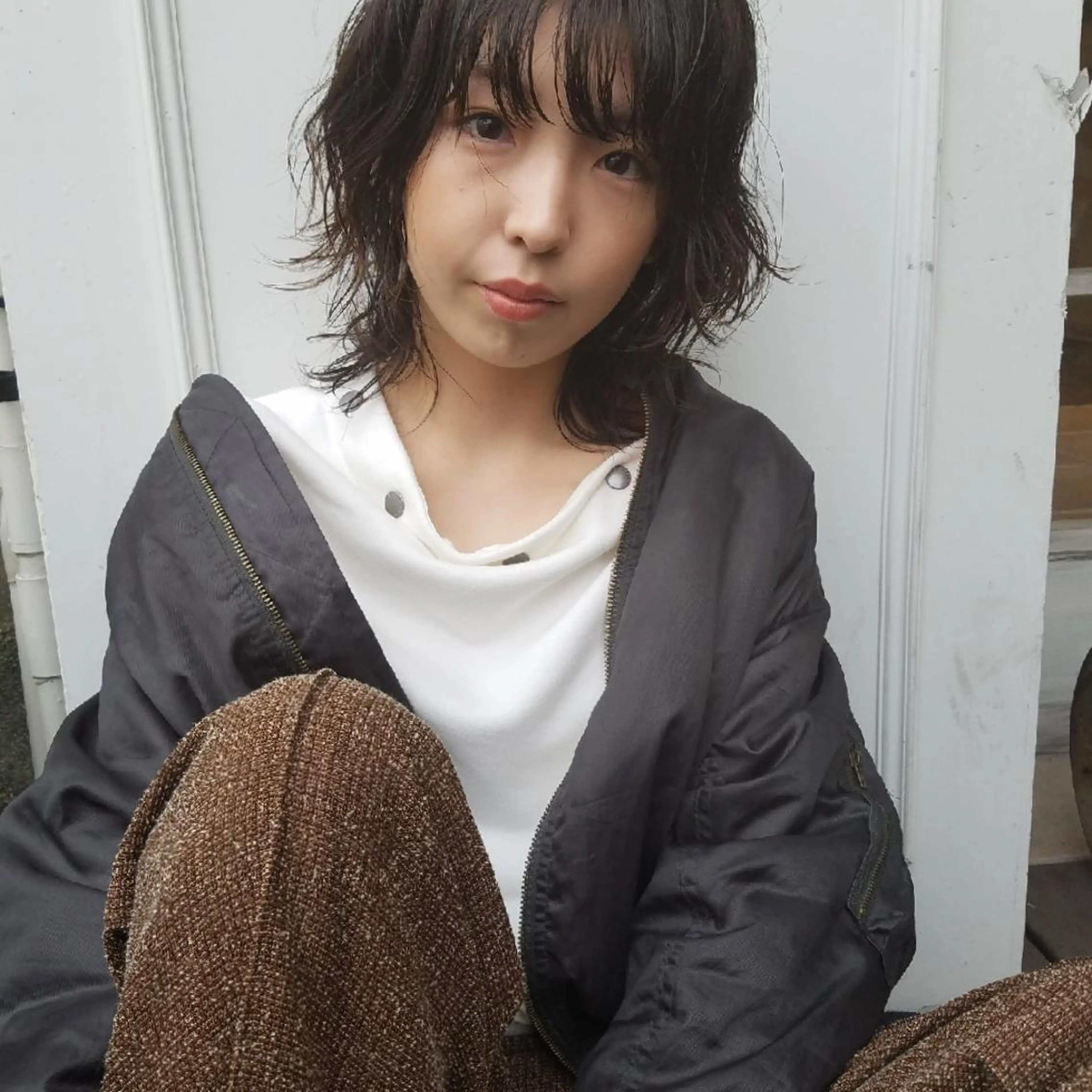 パーマ 🙃 透明感カラー/ボブのヘアスタイル