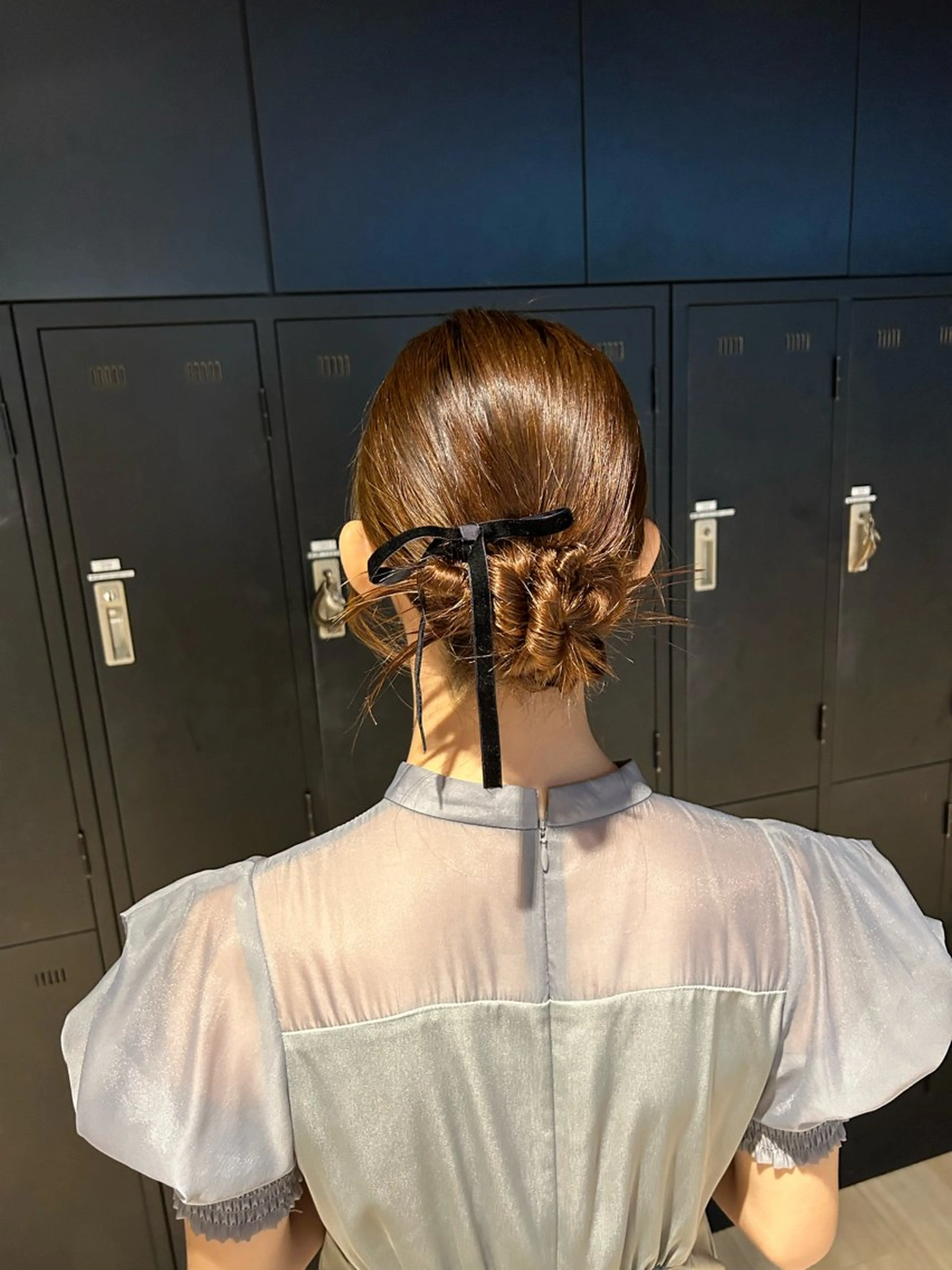 セミロング ヘアセット 韓国ヘア/顔周り ヘアセット/加藤優里のヘアスタイル