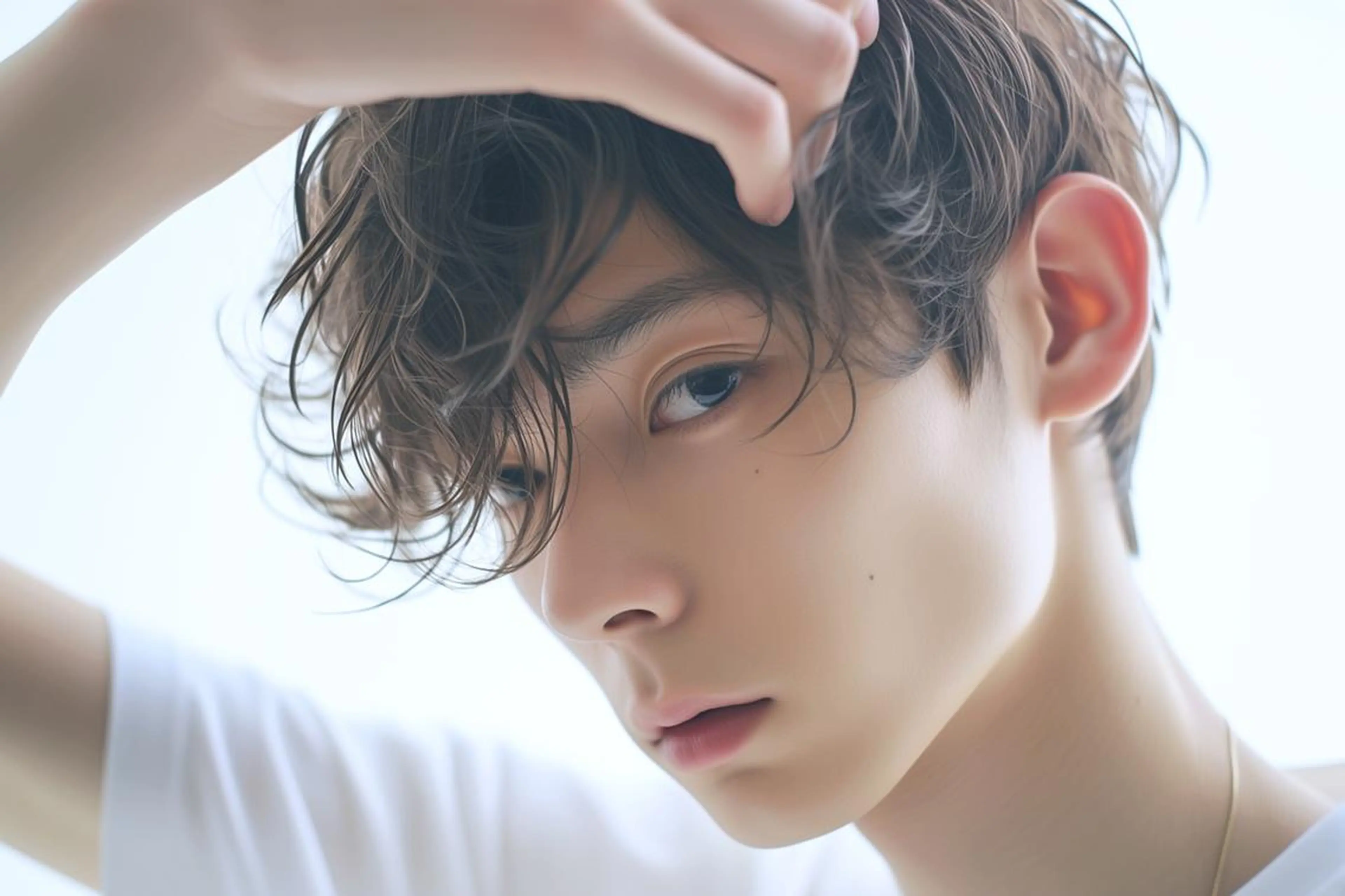 メンズ パーマ カット パーマ 再現性ショートボブ 木又克美のヘアスタイル